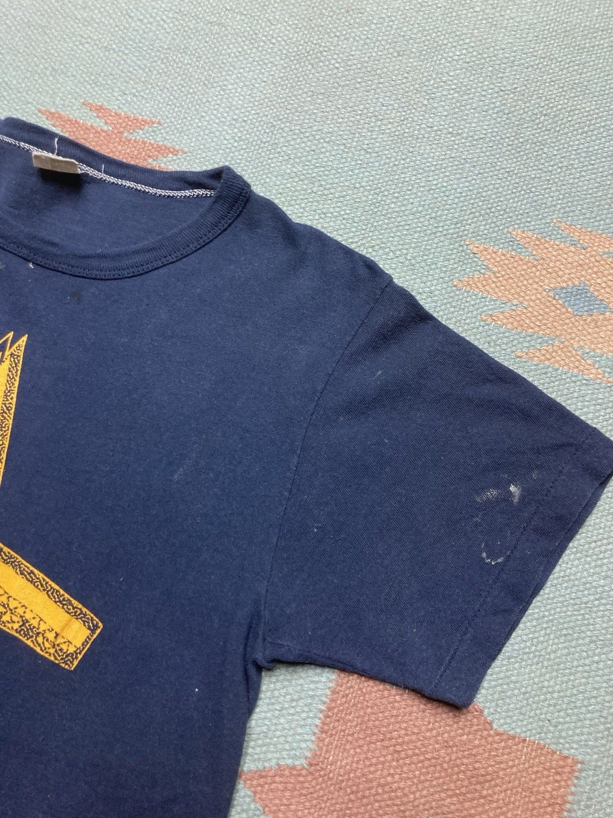 Vintage Vtg 70s t shirt shaarey zedek synagogue Judaism paint small Size US S / EU 44-46 / 1 - 3 Thumbnail