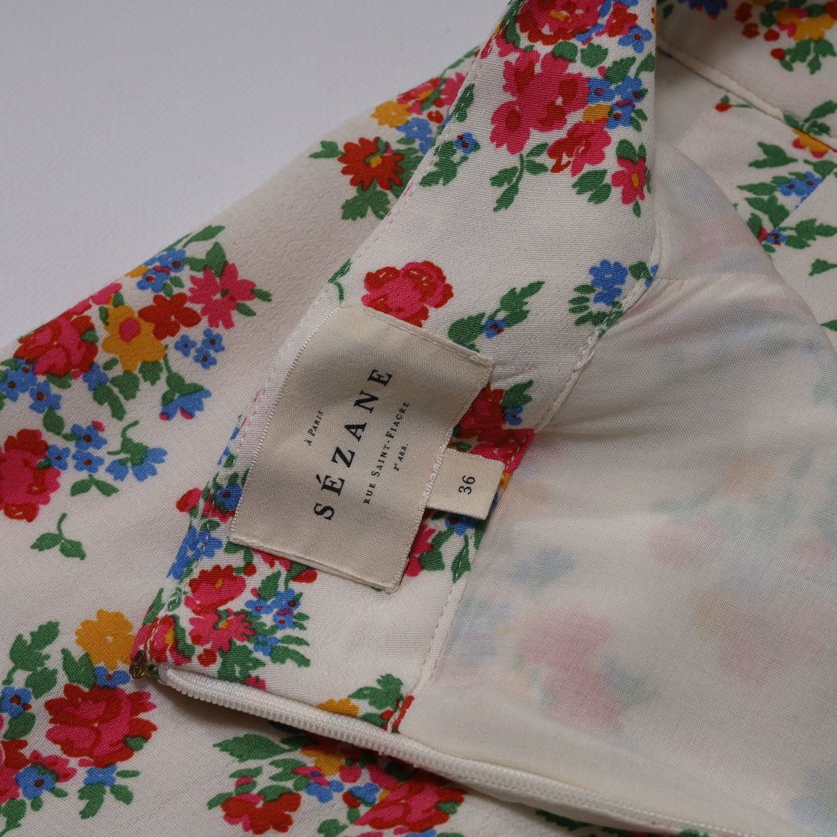 Sezane Sezane Viscose Skirt Printed Flowers Floral Size 26" / US 2 / IT 38 - 13 Thumbnail