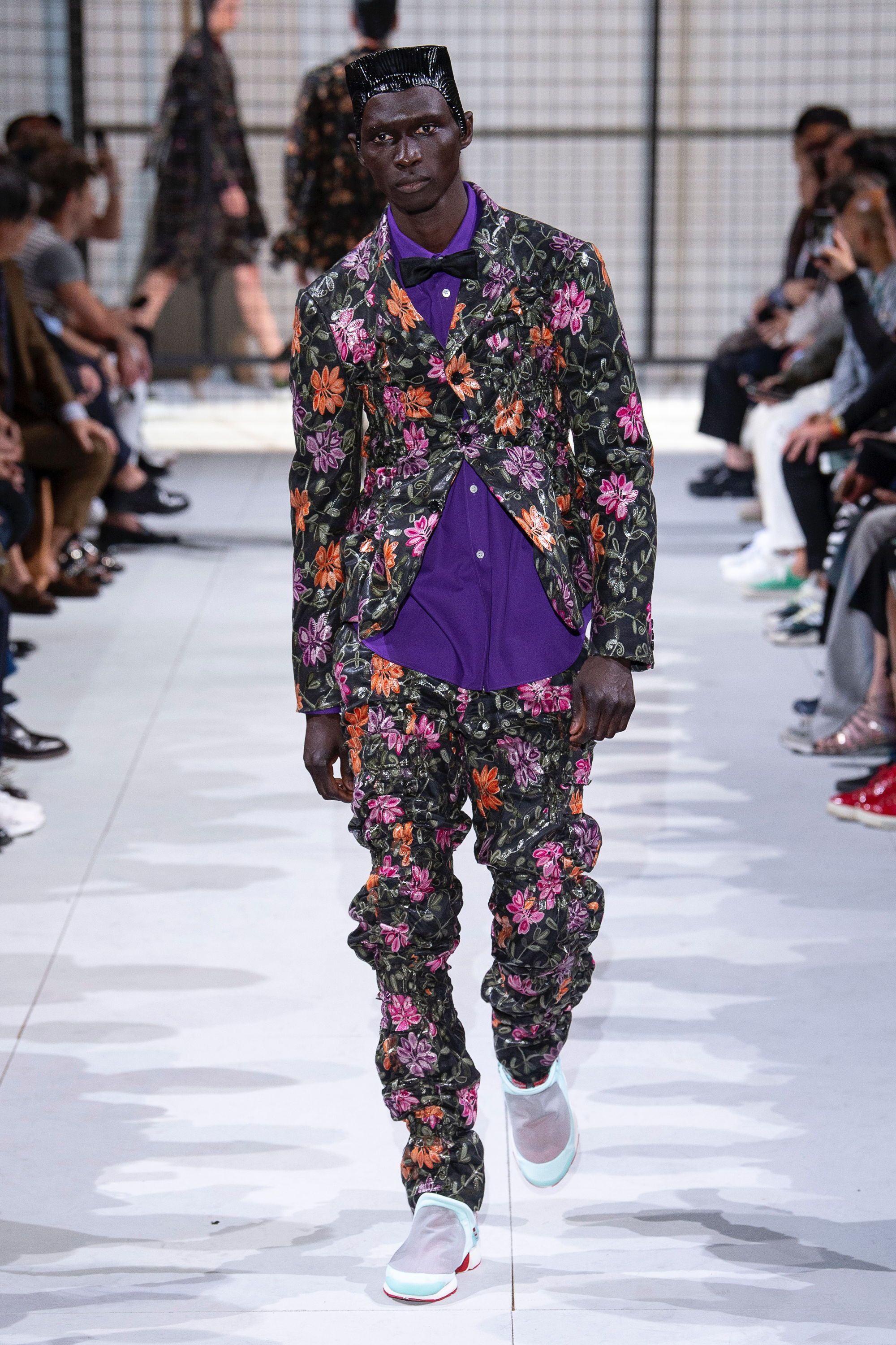 Comme des Garcons Homme Plus Comme Des Garcons Homme Plus SS19 Embroidered Mesh Floral Size US M / EU 48-50 / 2 - 2 Thumbnail