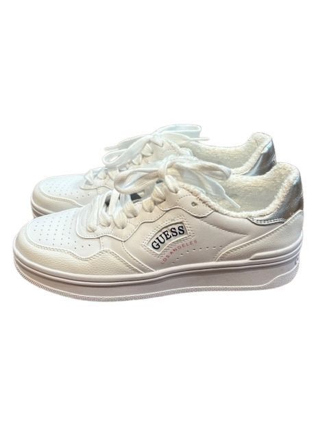 Guess GUESS Sybella Low Top Round Tow Sneakers in White Size US 8 / IT 38 - 2 Thumbnail