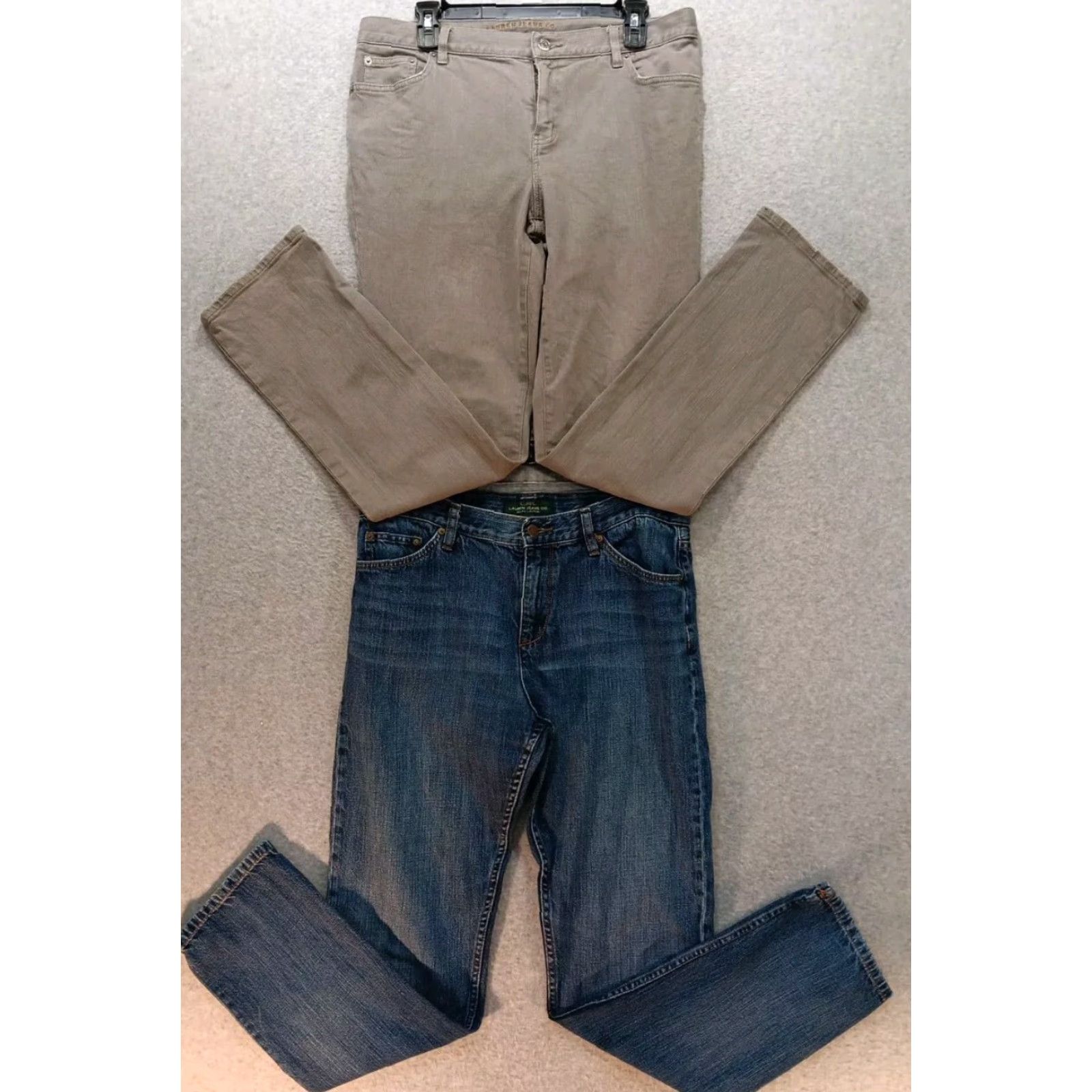 Ralph Lauren Ralph Lauren LRL Jeans Co Jeans Women's 10 Straight Classic 5-Pocket Denim Slimming Mid Rise Blue Gray Size 32" / US 10 / IT 46 - 2 Thumbnail