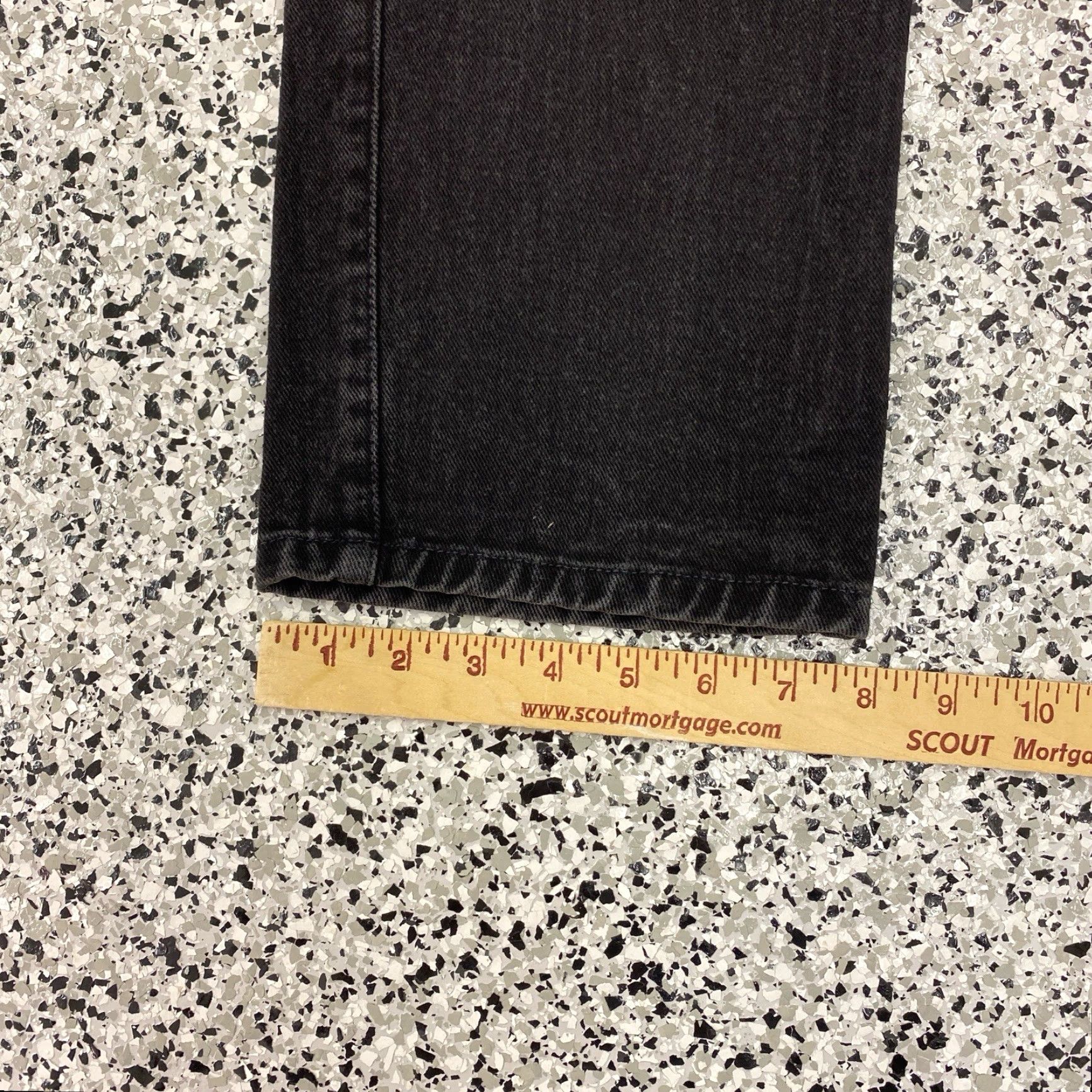 Guess VINTAGE GUESS Jeans 90s Black Washed Classic Fit Straight Leg 30x33 Men Regular Denim 90s Theme Size US 30 / EU 46 - 2 Thumbnail