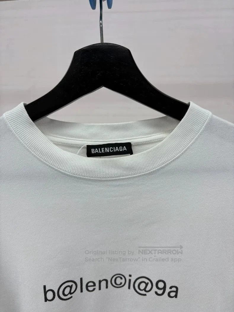 Balenciaga Balenciaga White Logo Short Sleeve T-shirt. Size US XXS / EU 40 - 3 Thumbnail