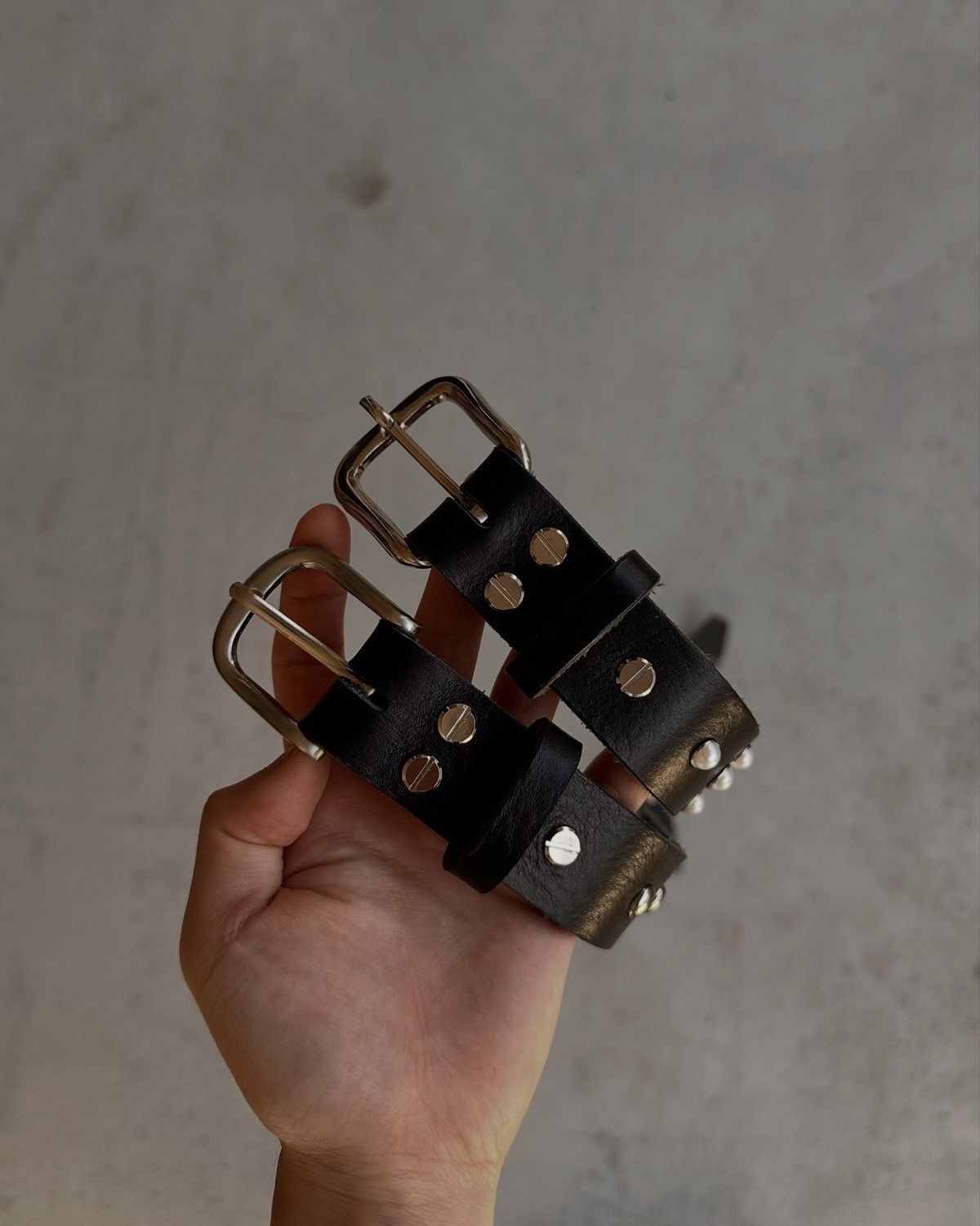 Kapital Full Grain Leather studded belt 1/1s Size ONE SIZE - 8 Thumbnail