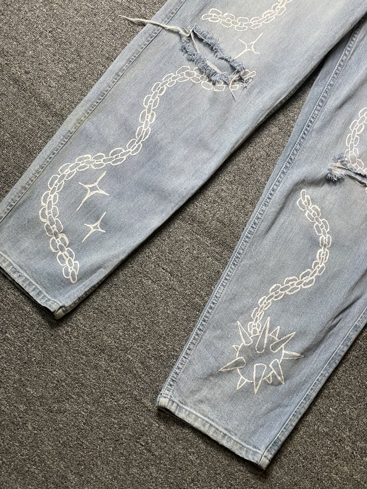Japanese Brand × Vintage SALEM7 Morningstar Denim Jeans (92) Size US 32 / EU 48 - 2 Thumbnail