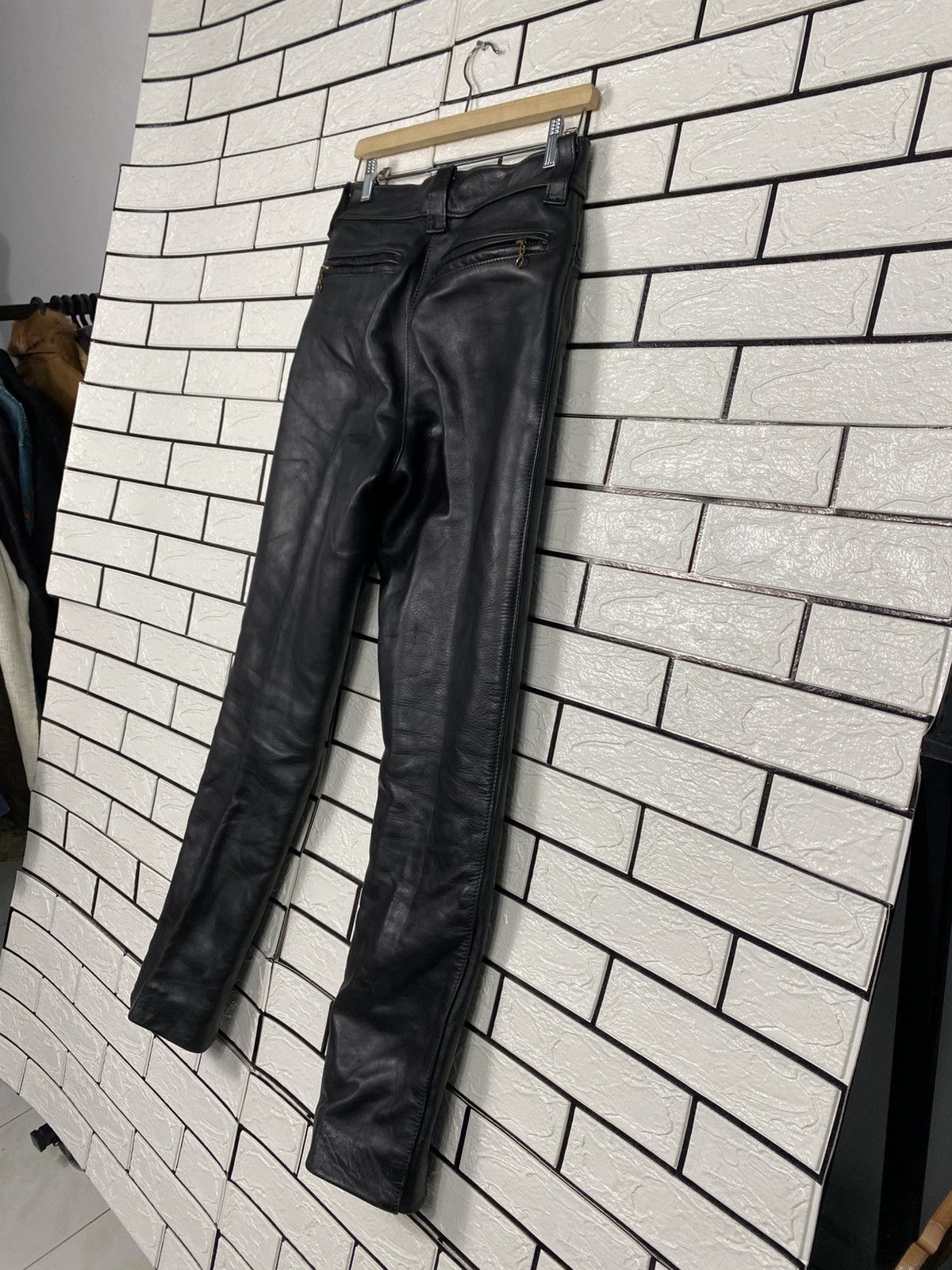 Vanson Leathers 📌Vintage Genuine Leather Pants Cafe Racer Vanson Leather Size US 30 / EU 46 - 10 Thumbnail