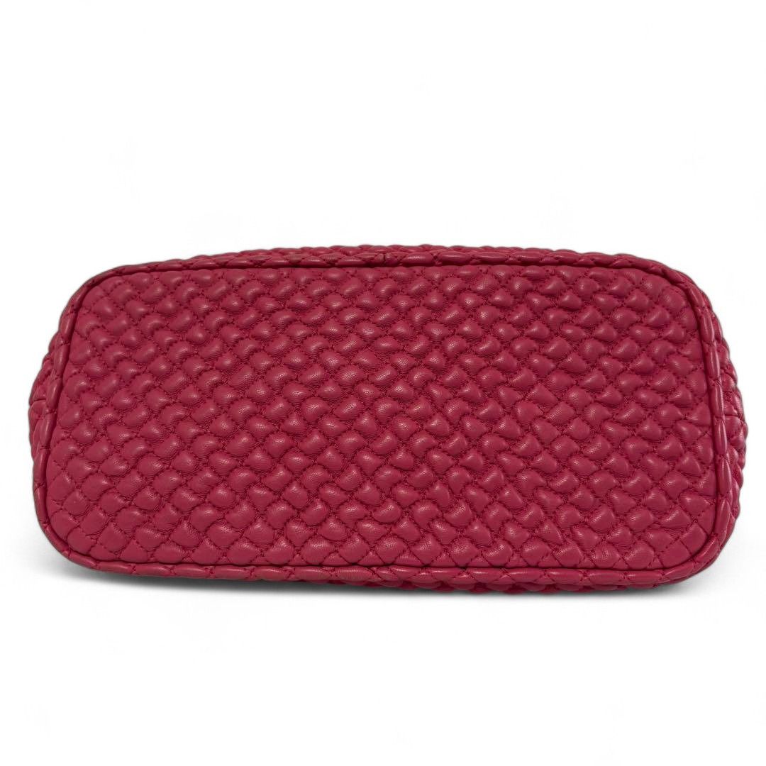 Bottega Veneta Bottega Veneta - Quilted Nappa Leather Red Accessory Pouch Size ONE SIZE - 4 Thumbnail