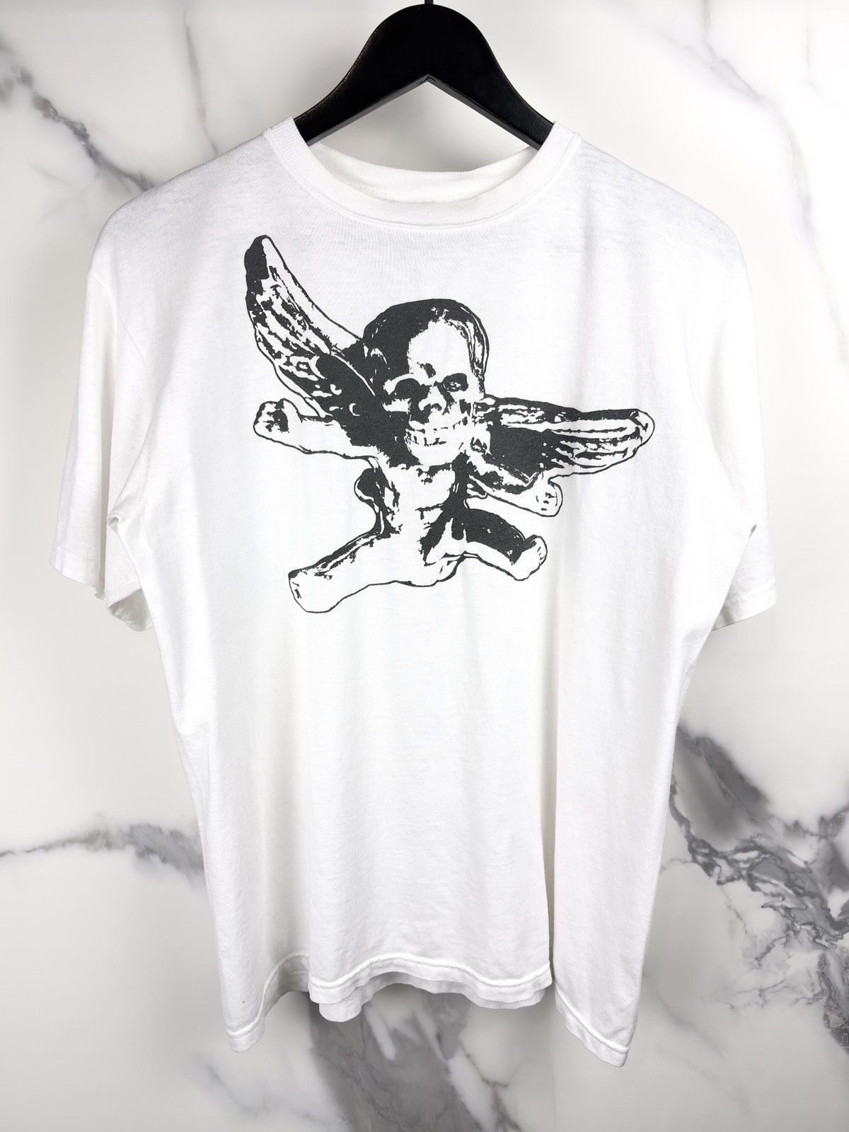 Chrome Hearts Chrome Hearts Vintage Foti Winged Skull Tshirt White Size US M / EU 48-50 / 2 - 1 Thumbnail