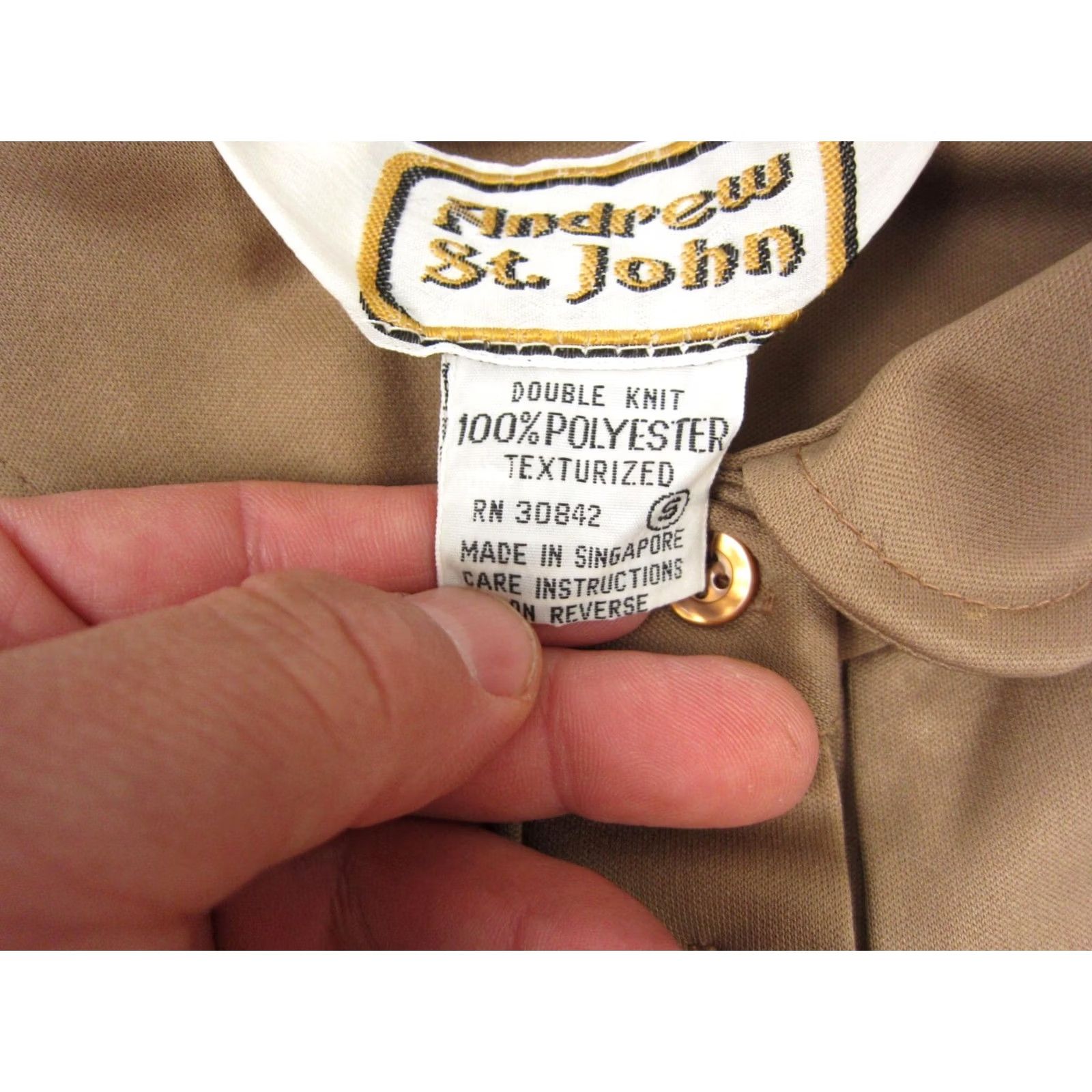 Vintage Andrew St. John Polo Shirt Teens Small Brown Girls Golf Performance Shirt Size S / US 4 / IT 40 - 4 Thumbnail