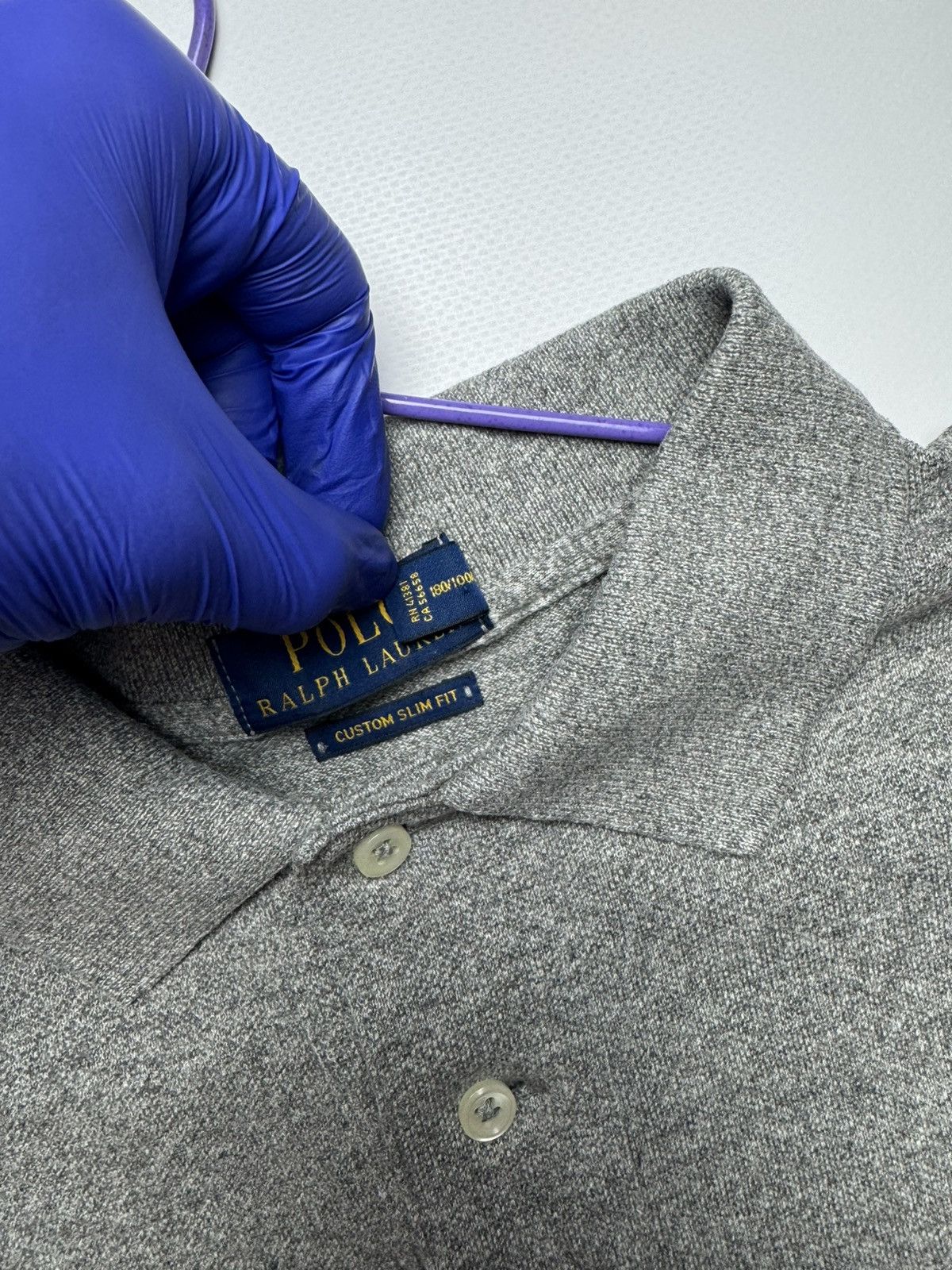 Polo Ralph Lauren Polo Ralph Lauren Custom Slim Fit Polo - Heather Grey Size US L / EU 52-54 / 3 - 4 Thumbnail
