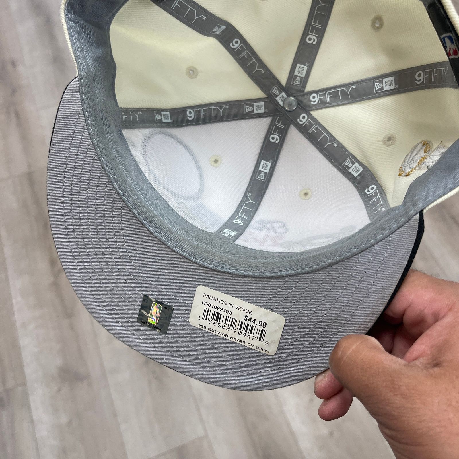 New Era 2022 Golden State Warriors Championship snapback cap Hat Size ONE SIZE - 8 Thumbnail