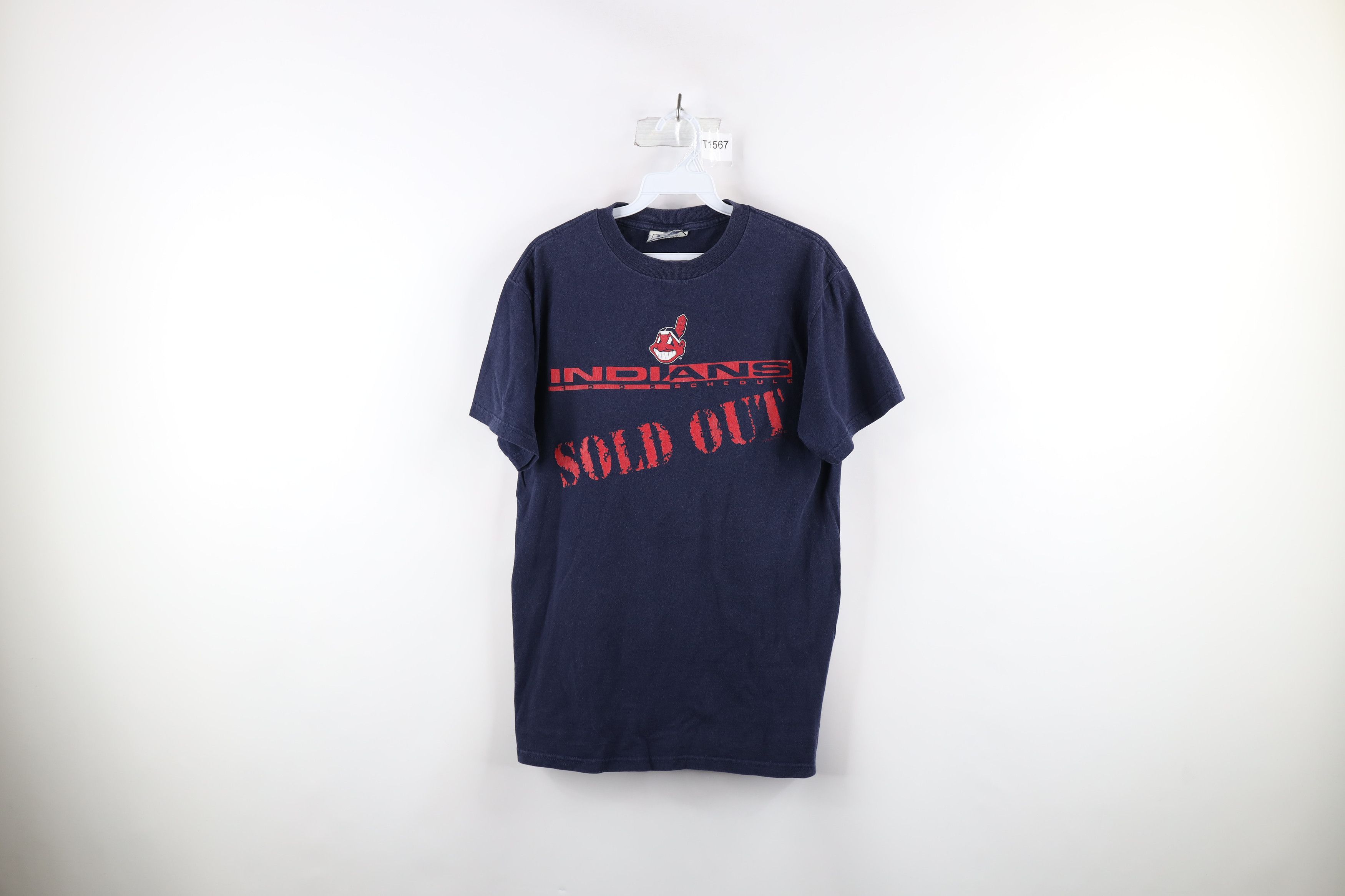 Vintage Vintage 90s Spell Out Chief Wahoo Cleveland Indians T-Shirt Size US S / EU 44-46 / 1 - 1 Thumbnail