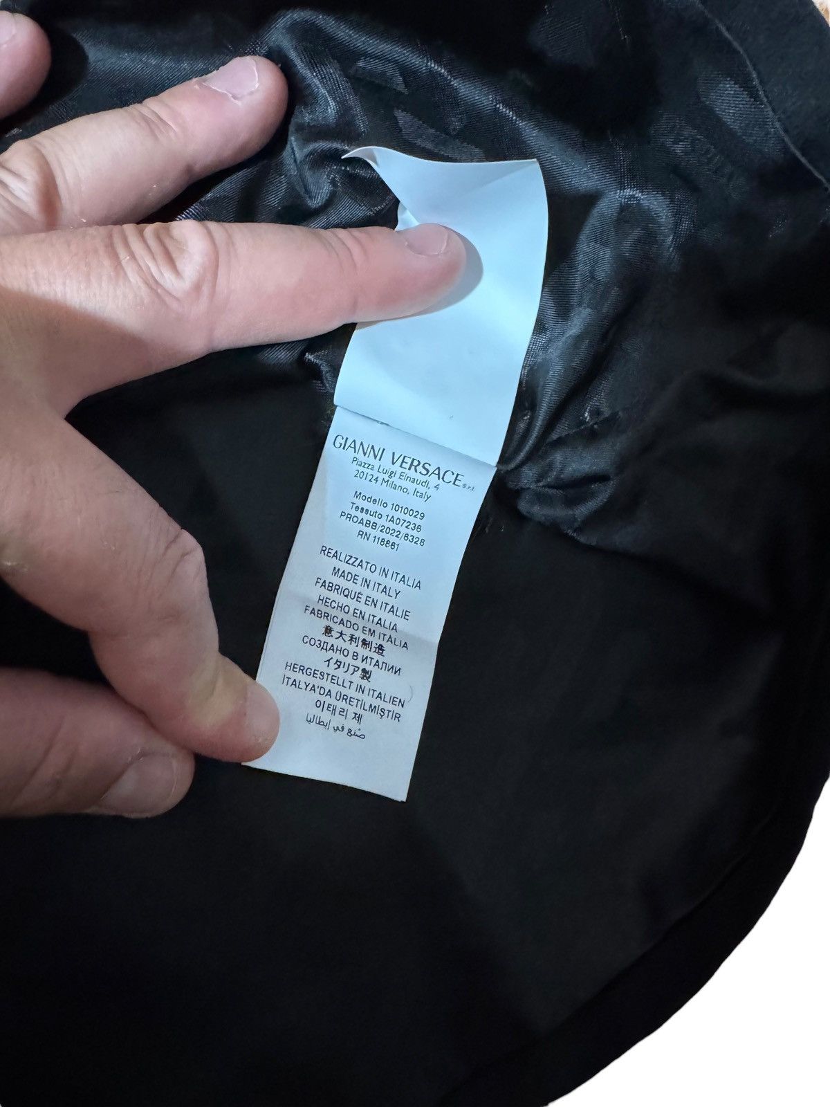 Versace Versace Black Wool Mini Skirt Medusa Belt 38 IT Size 26" / US 2 / IT 38 - 8 Thumbnail