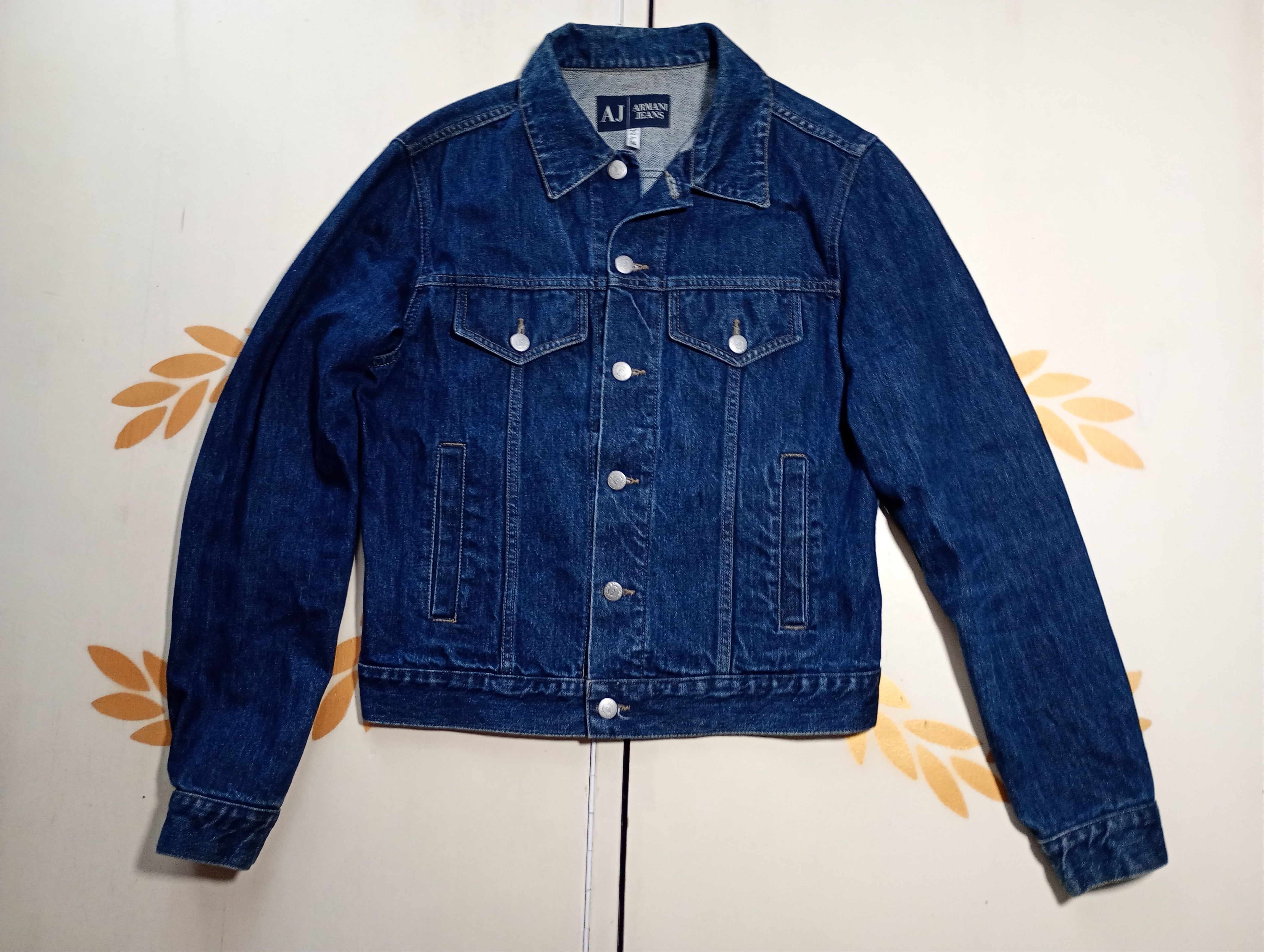Armani Armani Jeans Denim Jacket Vintage 90's Size US M / EU 48-50 / 2 - 1 Thumbnail