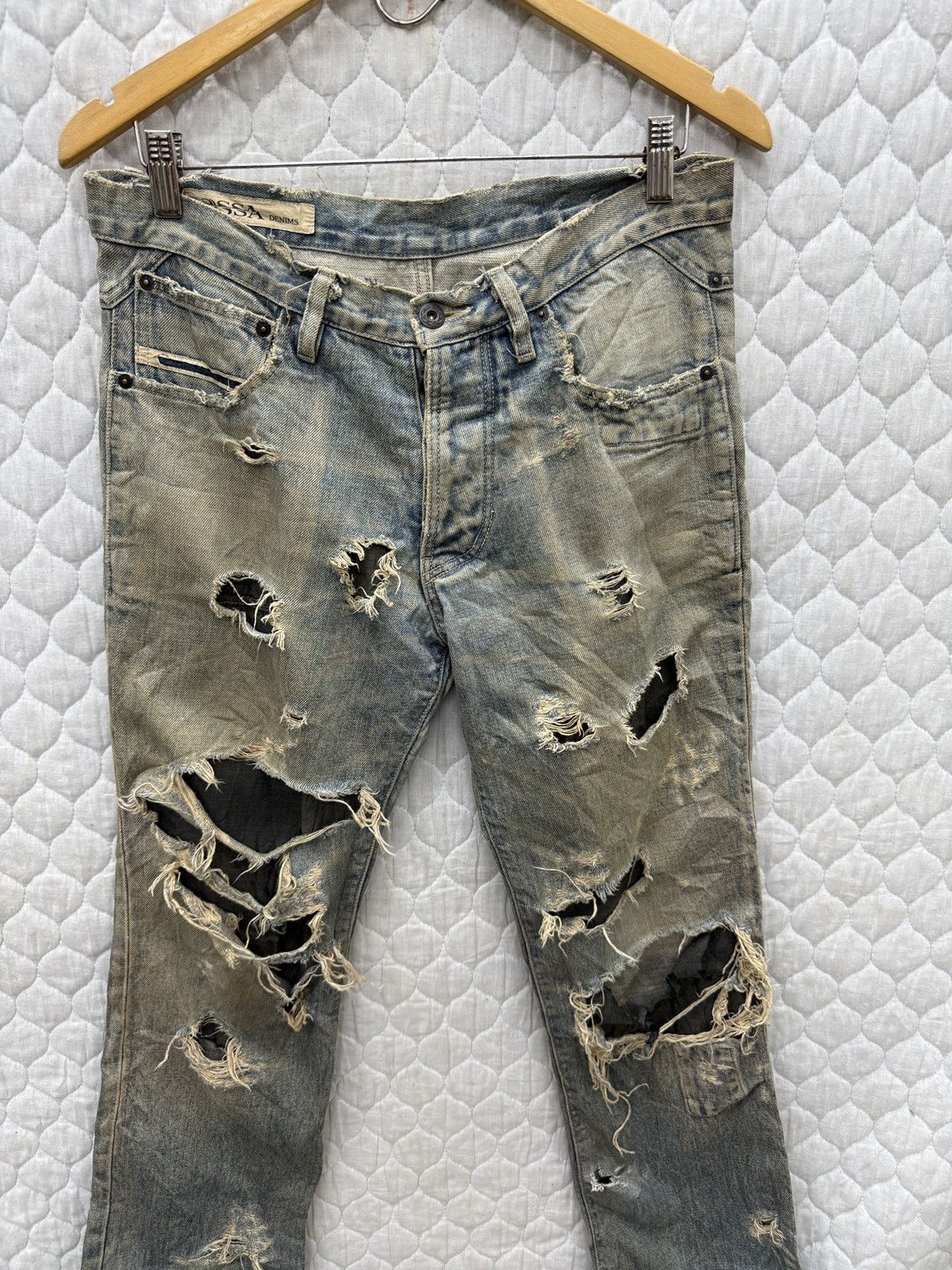 14th Addiction 🔥🔥🔥ARCHIVE OSSA MONDO RAGS PUNK JEANS Size US 32 / EU 48 - 5 Thumbnail
