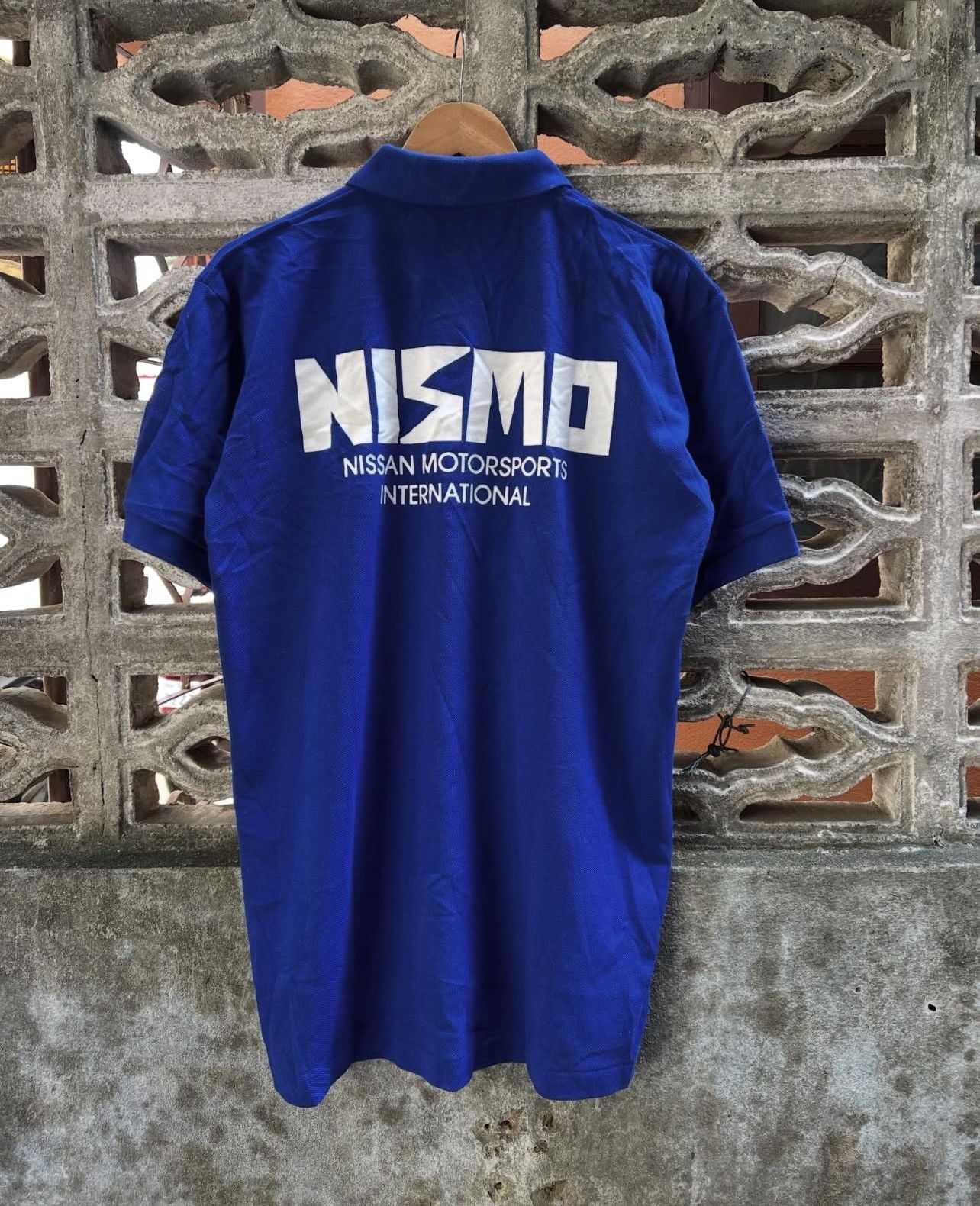 Nissan Vintage Nissan Nizmo Big Logo Blue Shirt Size US L / EU 52-54 / 3 - 1 Thumbnail