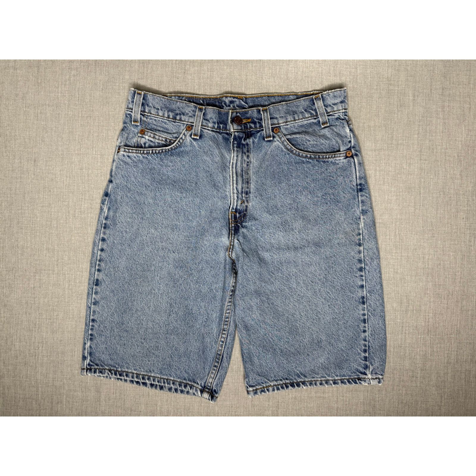 Levi's × Levi's Vintage Clothing × Vintage Vintage 90s Levi’s 550 Relaxed Fit Orange Tab Jean Shorts 33 Size US 33 - 1 Thumbnail