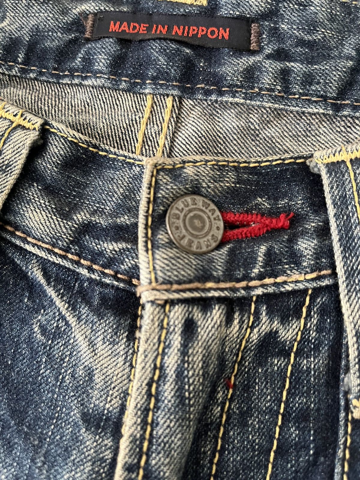 If Six Was Nine × Japanese Brand × Vintage Flare Crazy Striking Blueway Denim Size US 32 / EU 48 - 7 Thumbnail