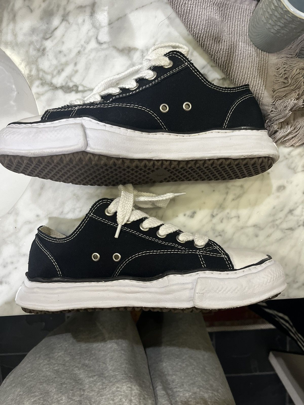 Maison MIHARA YASUHIRO Maison Mihara Yasuhiro Peterson OG Sole Canvas Low Size US 11 / EU 44 - 7 Thumbnail