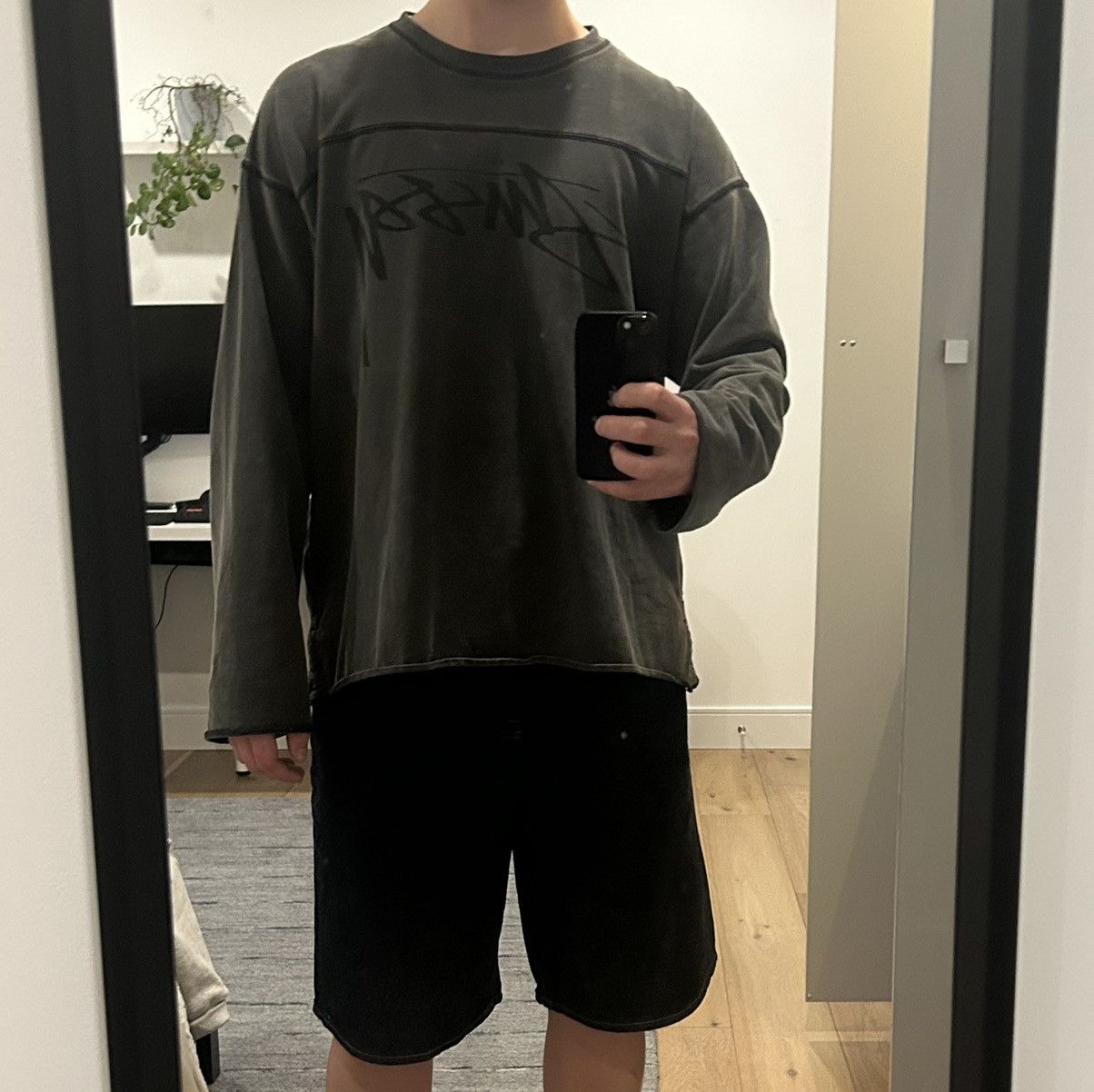 Stussy Stussy Cotton Football Pigment Dyed Crew Washed Black Size US L / EU 52-54 / 3 - 5 Thumbnail