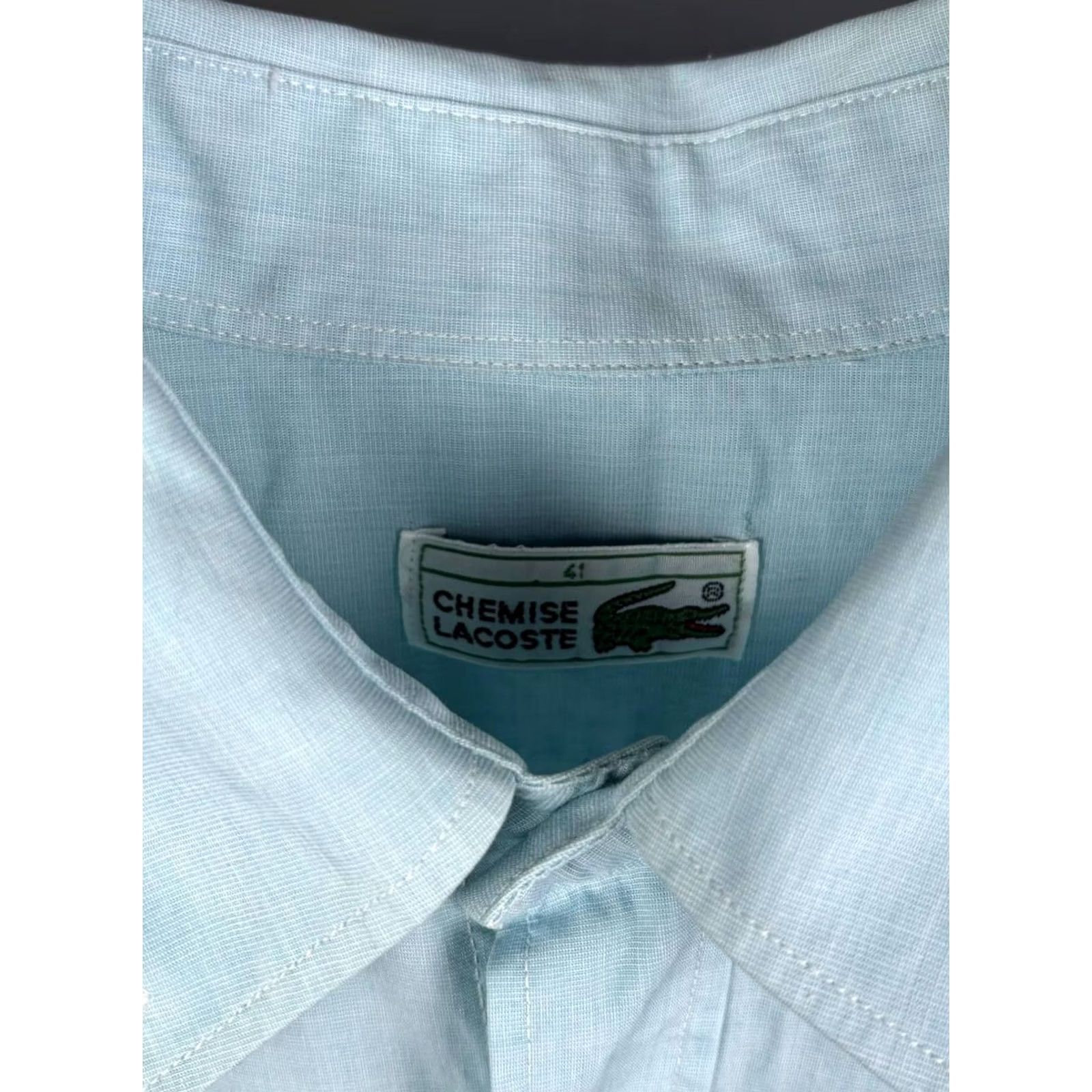 Lacoste Lacoste Shirt Button-Down Vintage 41 Blue Cotton Embroidered Men Regular Long Sleeve Button-Up Collared Vintage Lacoste Shirt 41 Blue Size US L / EU 52-54 / 3 - 6 Thumbnail
