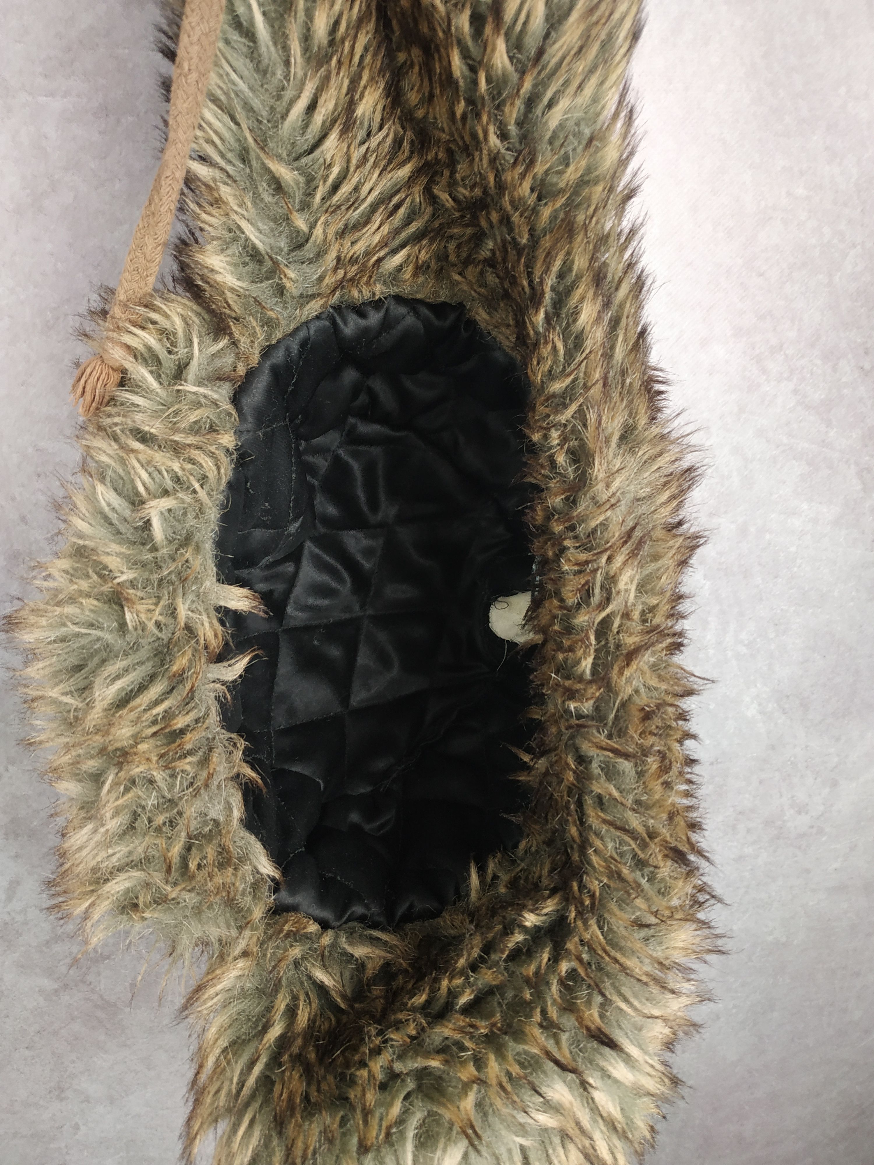 Japanese Brand Y2K Faux Fur Ushanka Vintage Fuzzy Warm Trapper Hat Size ONE SIZE - 7 Thumbnail