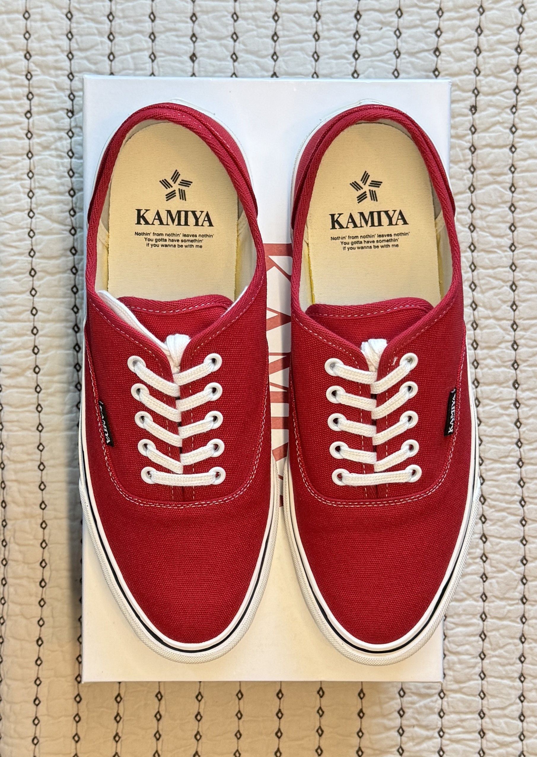Maison MIHARA YASUHIRO KAMIYA / MIHARA YASUHIRO - HERC VULCANIZED SNEAKER RED SZ 45 Size US 12 / EU 45 - 1 Thumbnail