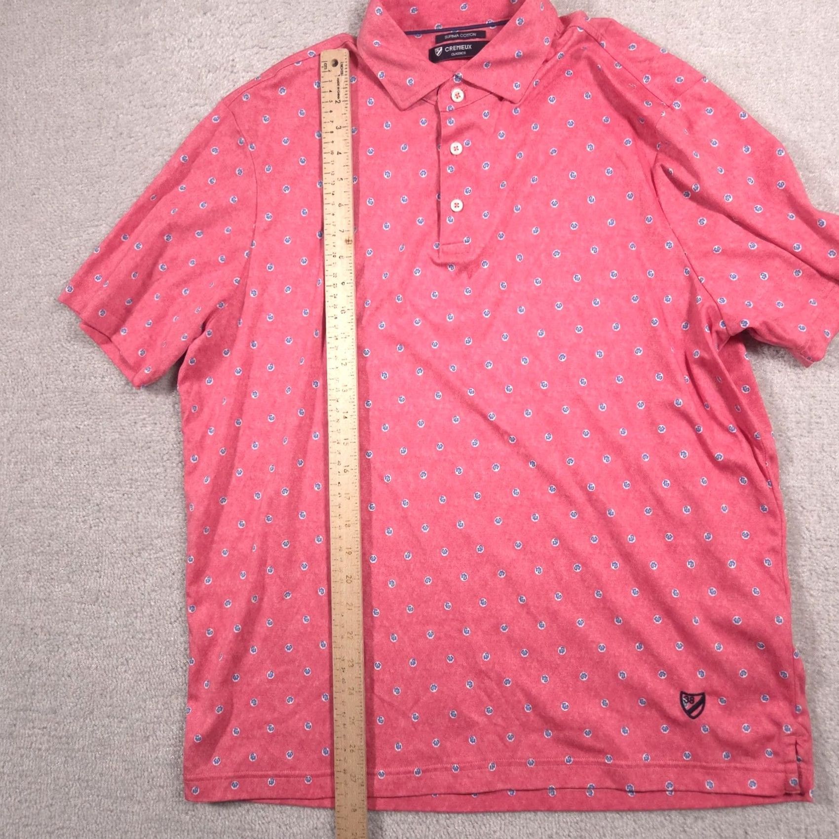 Cremieux Cremieux Polo Shirt Mens L Pink Floral Supima Cotton Classics Logo Allover Size US L / EU 52-54 / 3 - 7 Thumbnail