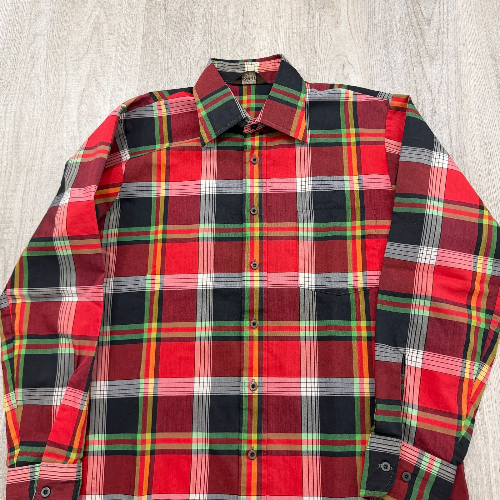 Vintage Vintage Baracuta by Van Heusen Button Shirt Men's Large Red Size US L / EU 52-54 / 3 - 2 Thumbnail