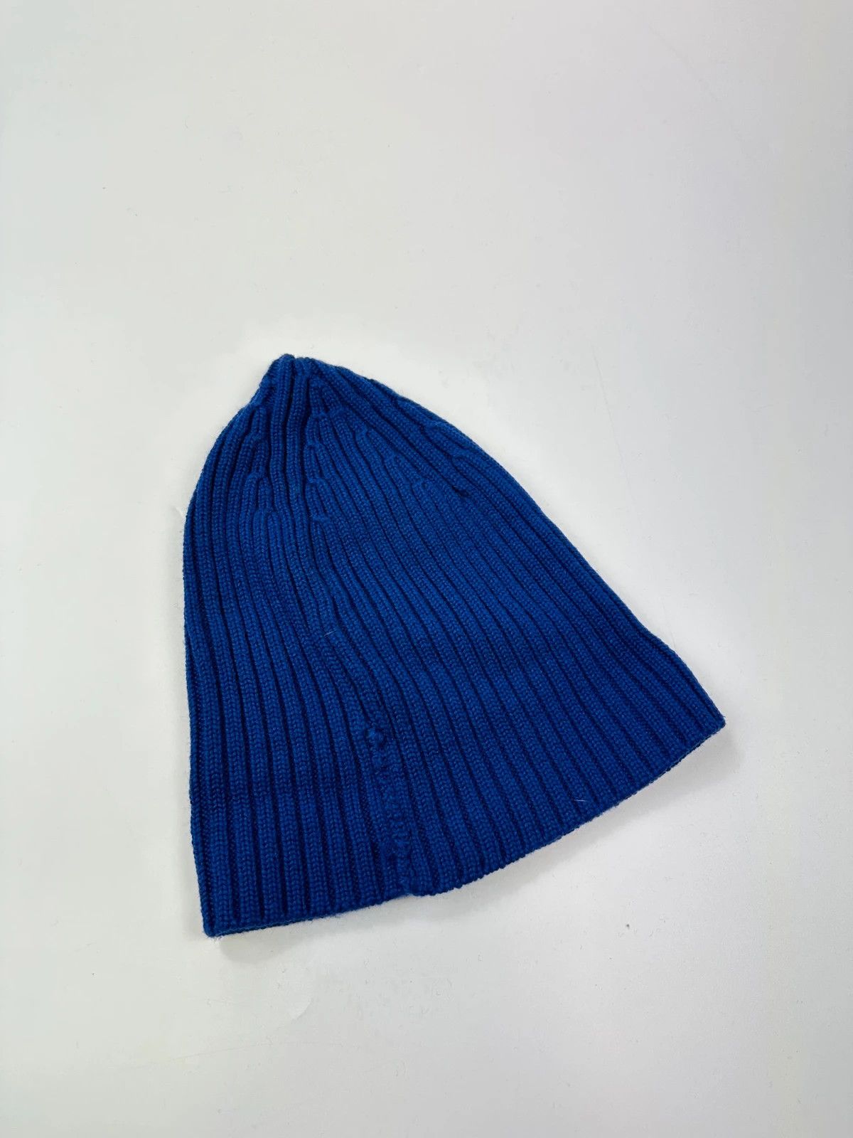 Prada Prada Sport 00s Electric Blue Ribbed Wool Beanie Size ONE SIZE - 3 Thumbnail