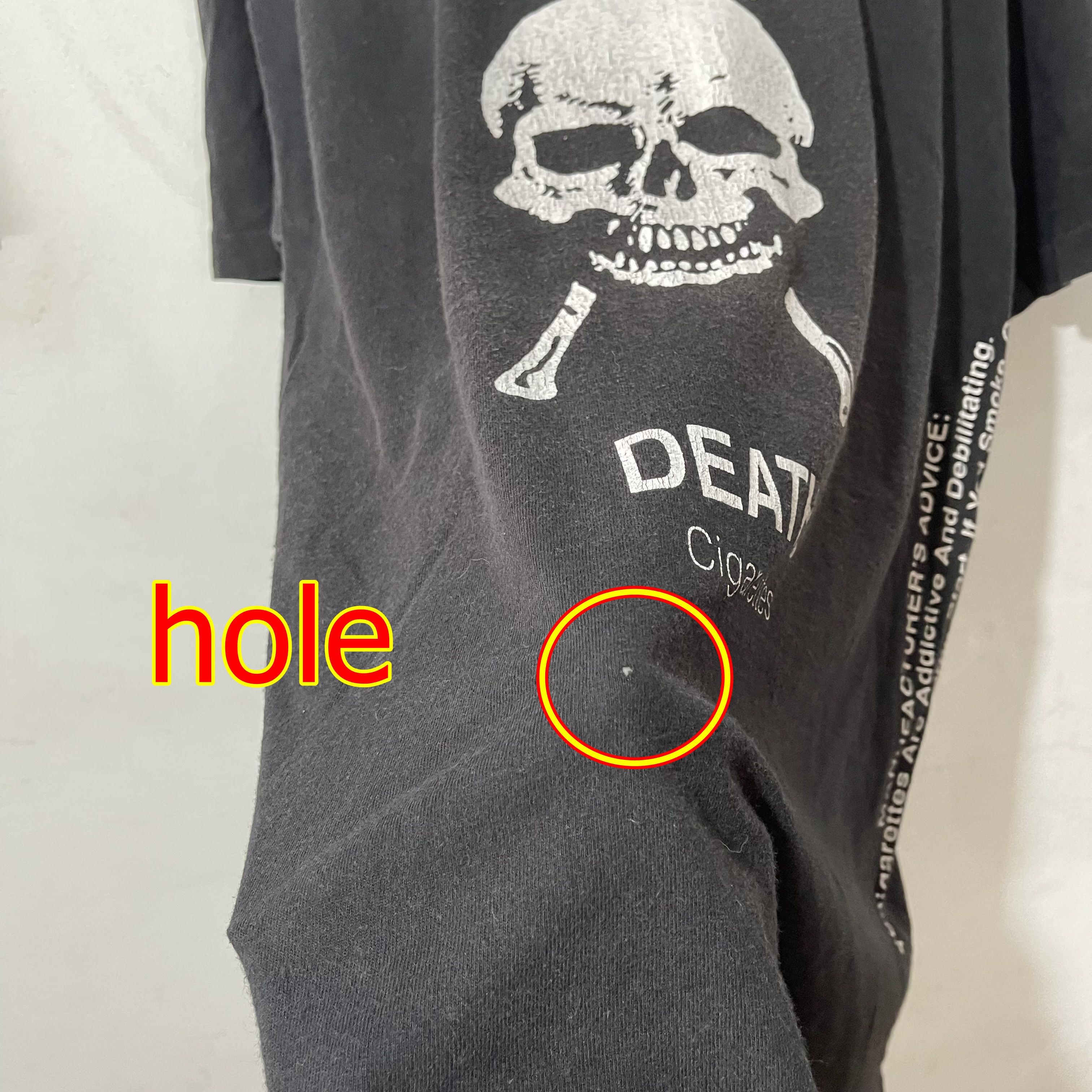 Vintage Vintage 90s Death Cigarettes T-Shirt Size US XL / EU 56 / 4 - 7 Thumbnail