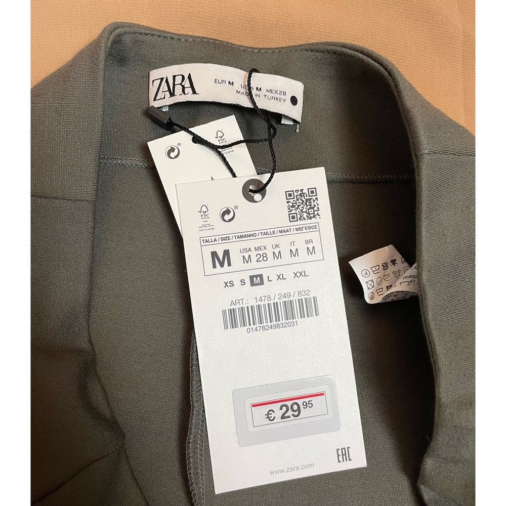 Zara NWT New Zara Grey Pants With Side Vents Size M Size 32" / US 10 / IT 46 - 7 Thumbnail