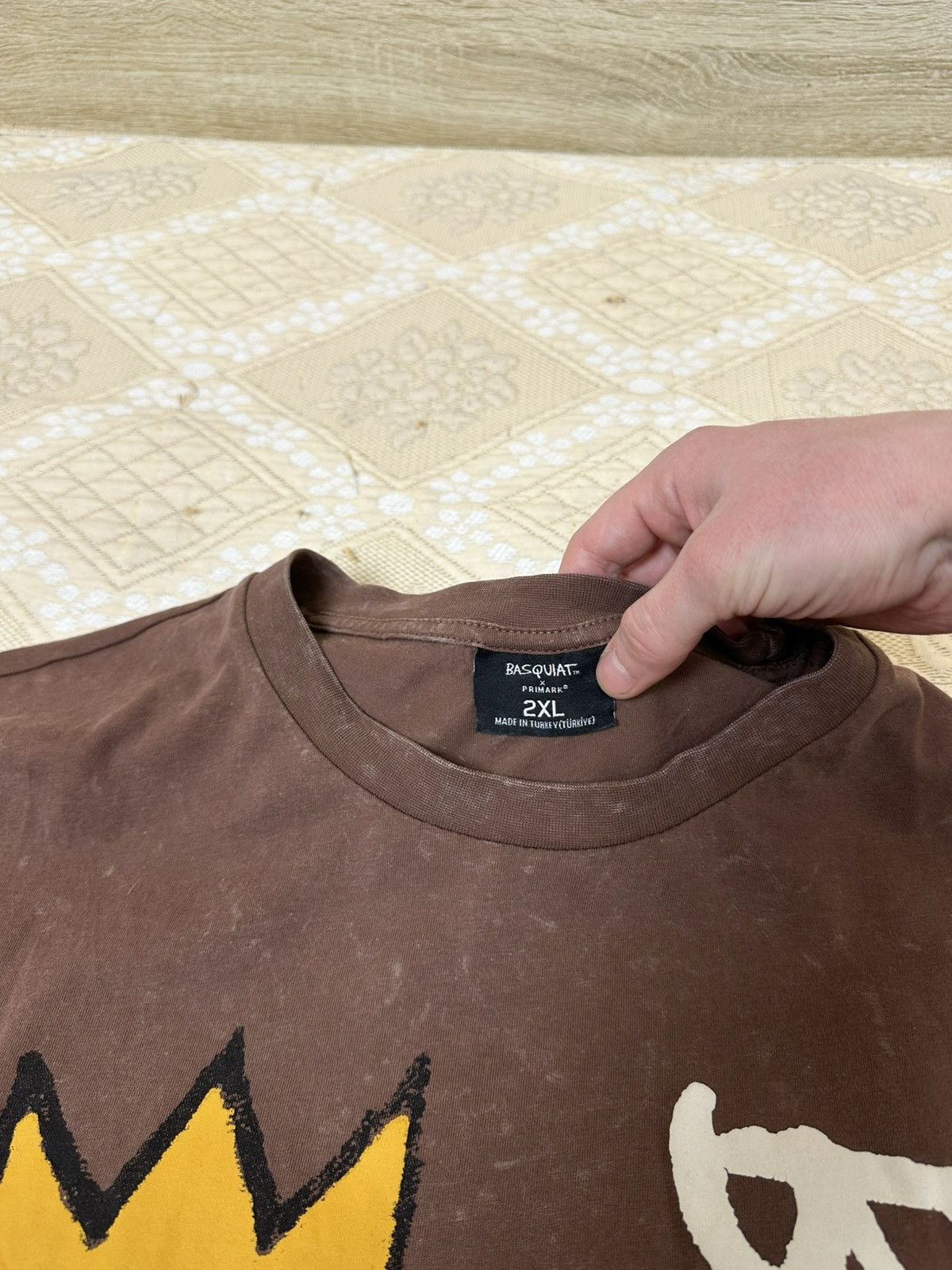 Jean-Michel Basquiat 🔥 VINTAGE JEAN MICHAEL BASQUIAT DINOSAUR CROWN LOGO T SHIRT Size US XXL / EU 58 / 5 - 4 Thumbnail