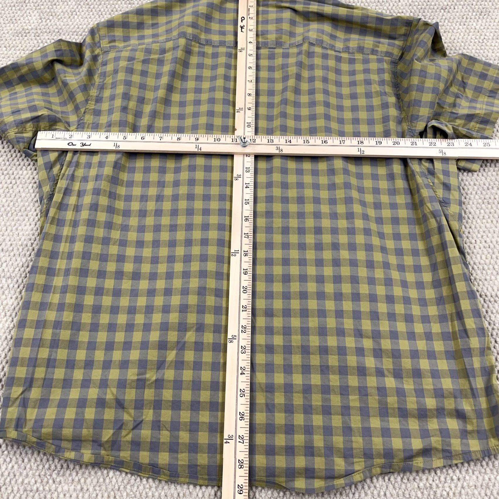 Vintage Alaskan Hardgear Shirt Men XL Green Button Up Plaid Cotton Nylon Blend Shirt Size US XL / EU 56 / 4 - 7 Thumbnail