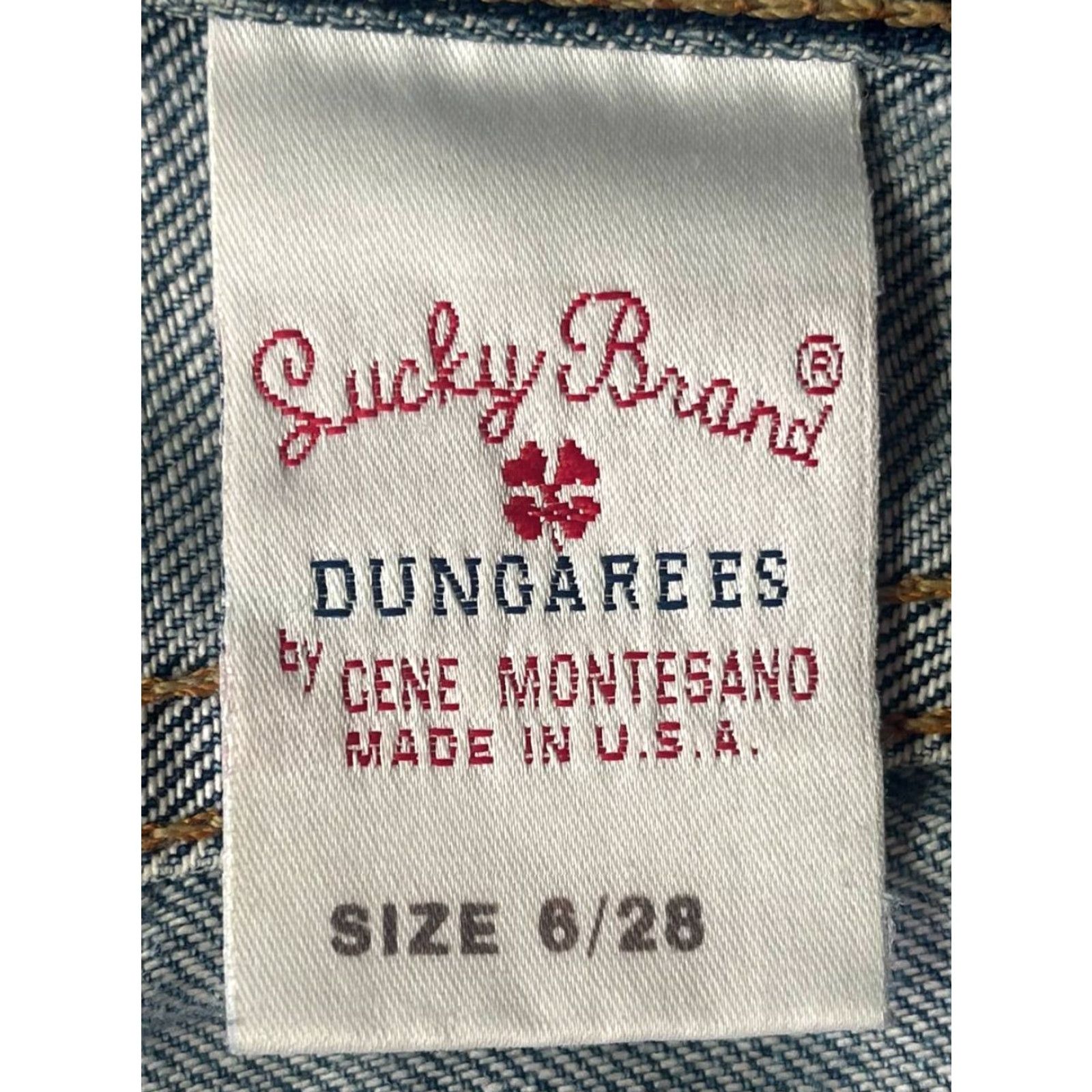 Lucky Brand VTG Lucky Brand Jeans Women 28 Blue Denim Low Rise Boot Flare Stretch USA Cowboy Logo Western 5-Pocket Design Inseam 32.5 in Bagged Size 28" / US 6 / IT 42 - 7 Thumbnail
