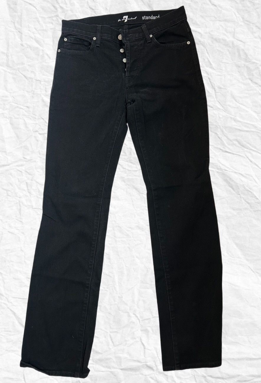 Seven 7 7 for All Mankind Standard Fit Black Jeans Size US 30 / EU 46 - 1 Thumbnail