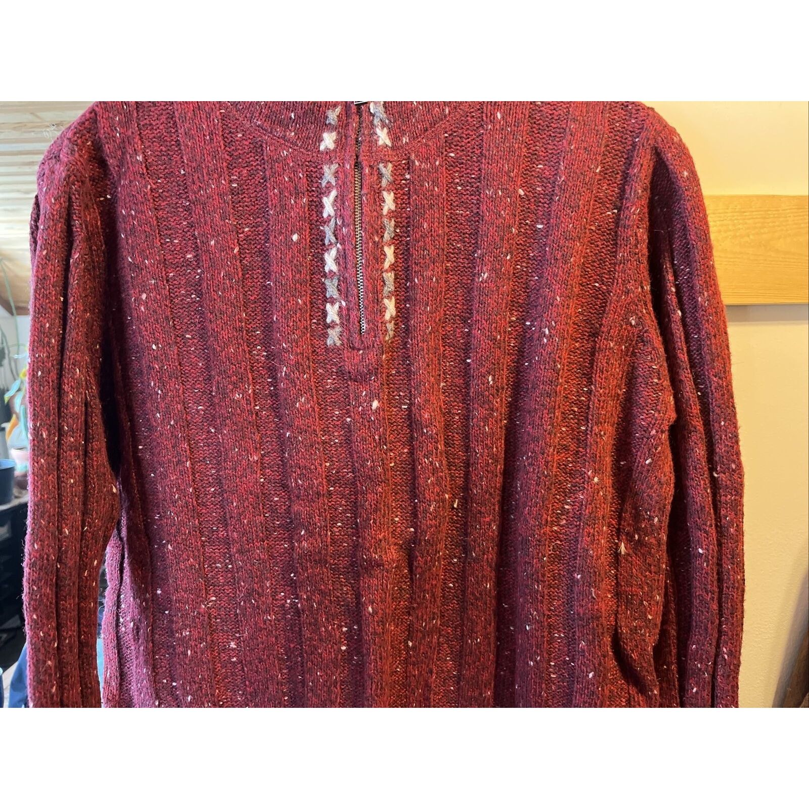 Woolrich Woolen Mills Woolrich VTG Women’s M Ruby Heather Wool Ramie Blend Sweater Size M / US 6-8 / IT 42-44 - 10 Thumbnail