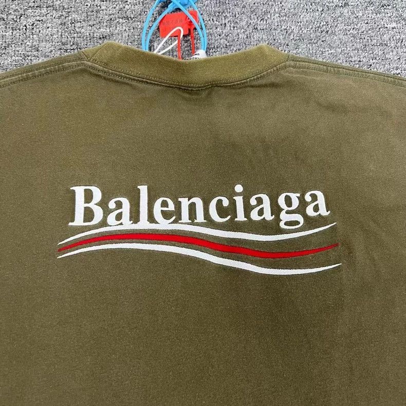 Balenciaga Balenciaga Cola Embroidered Short Sleeve Tee Size US S / EU 44-46 / 1 - 5 Thumbnail