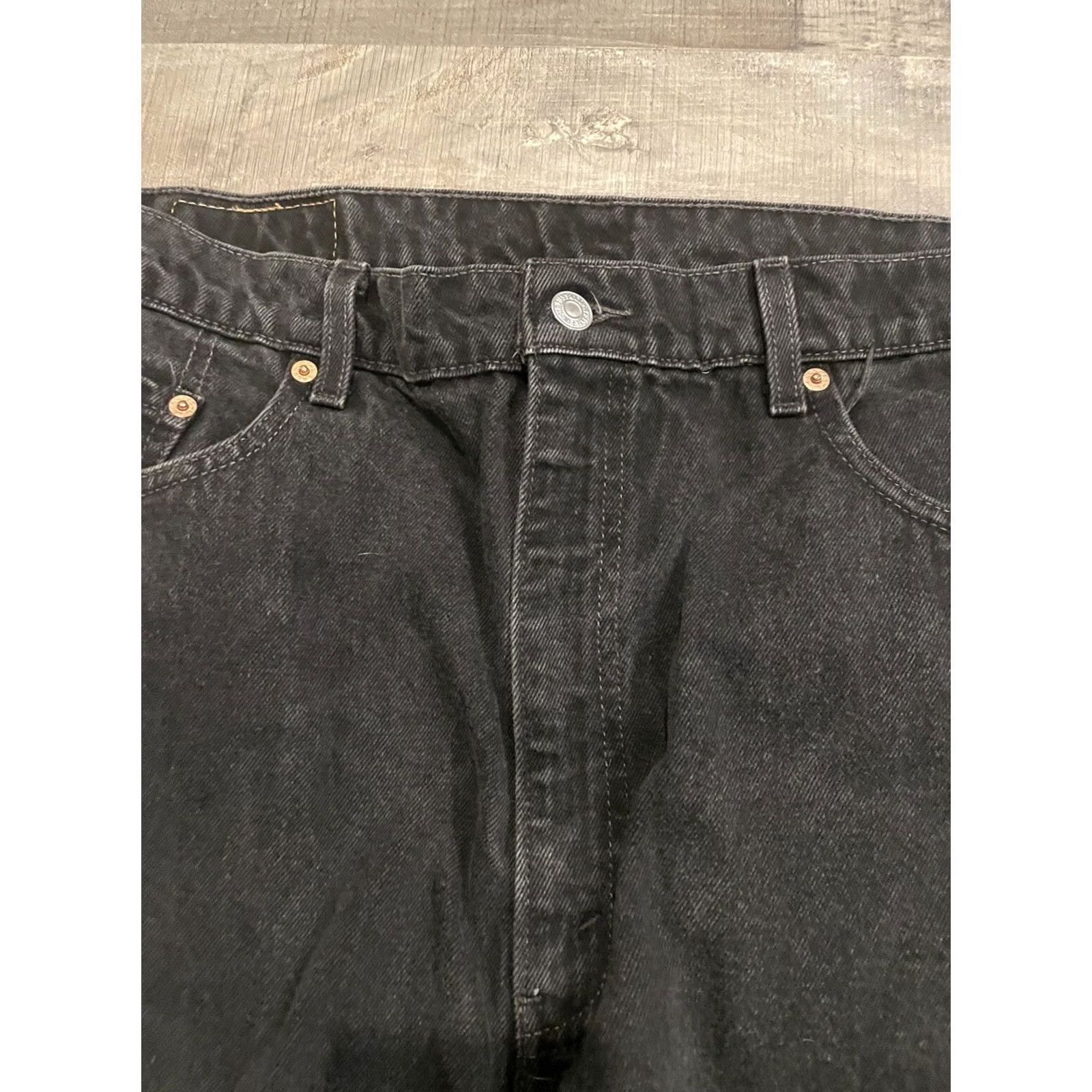 Levi's VINTAGE Levi's Jeans Mens 40x30 Black Denim 505 Regular Fit Straight Leg 90s Mens Size US 40 / EU 56 - 7 Thumbnail