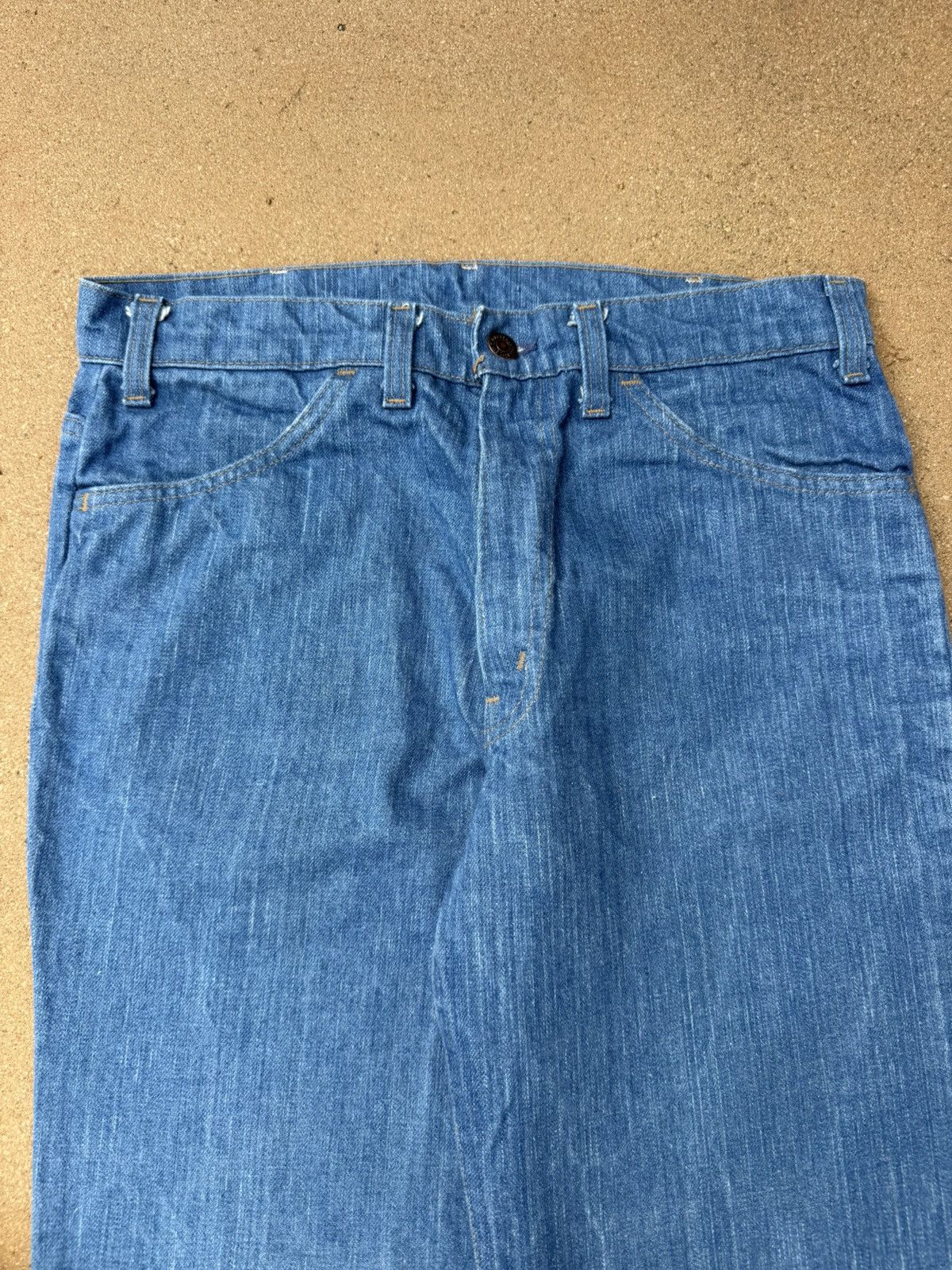 Levi's Vtg 70’s Levi’s 663 Orange Tab Bellbottom Flare Jeans 32x31 Size US 32 / EU 48 - 4 Thumbnail