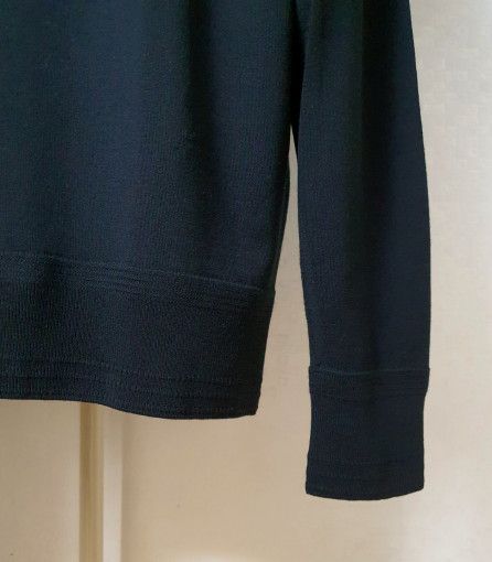 Tom Ford o1sm1stk0824 Merino Wool Icon Collar Shirt in Navy Size US M / EU 48-50 / 2 - 3 Thumbnail