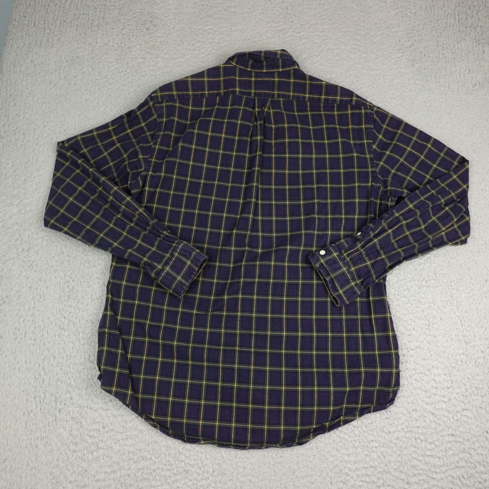 Ralph Lauren Ralph Lauren Shirt Mens L Blue Plaid Flannel Button-Down Long Sleeve Casual Size US L / EU 52-54 / 3 - 6 Thumbnail