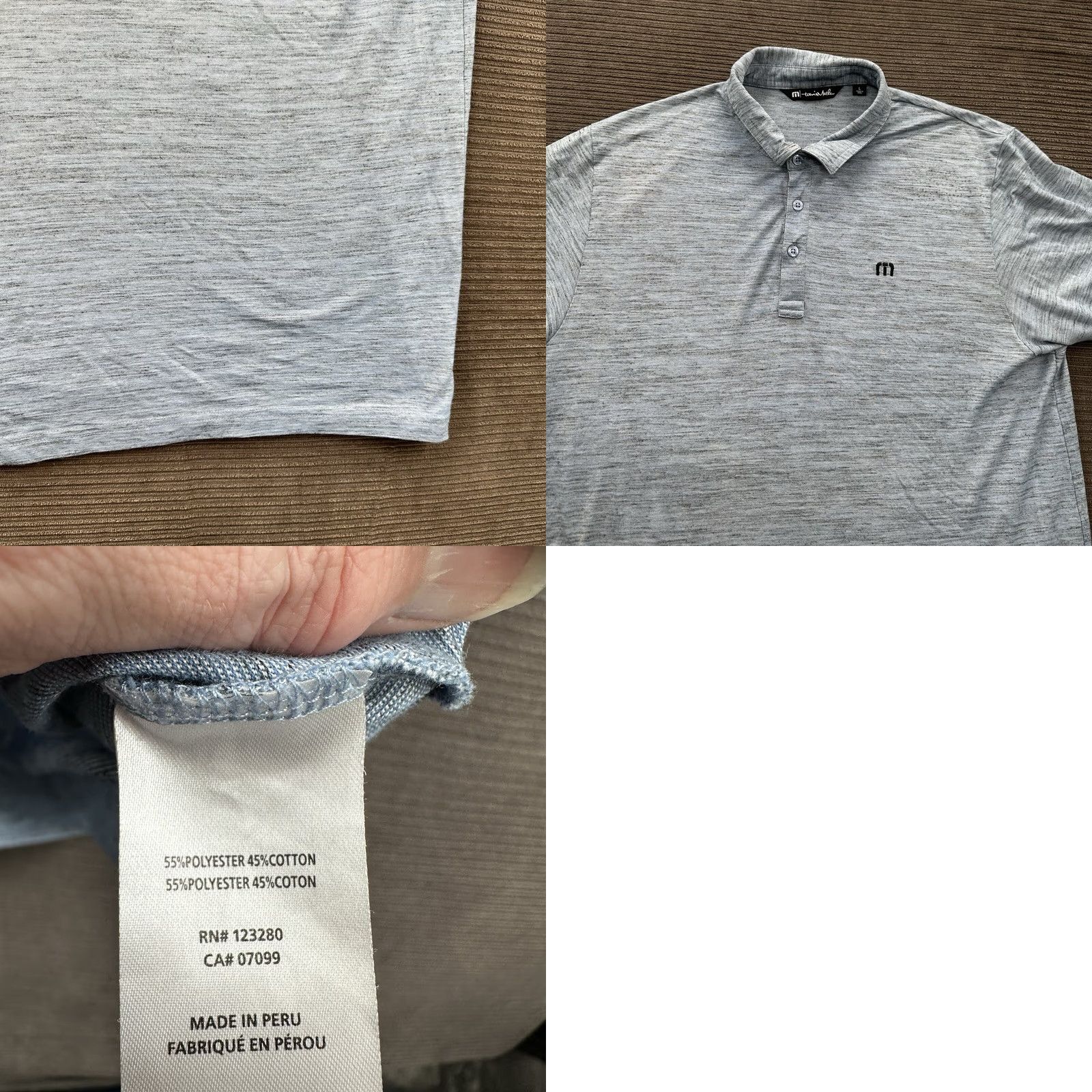TravisMathew Travis Mathew Polo Shirt Men L Blue Golf Preppy Embroidered Sleeve Short Sleeve Collared Pullover Casual Polo Shirt Size US L / EU 52-54 / 3 - 8 Thumbnail
