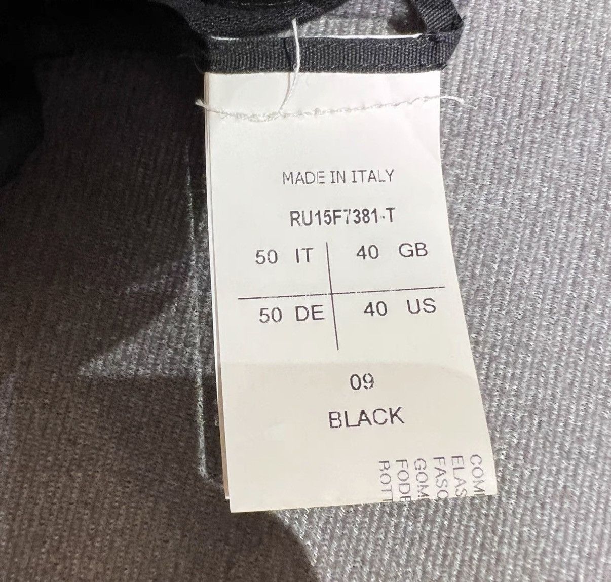 Rick Owens Rick Owens Mainline 15FW Black Drawstring Cropped Pants Size US 40 / EU 56 - 5 Thumbnail