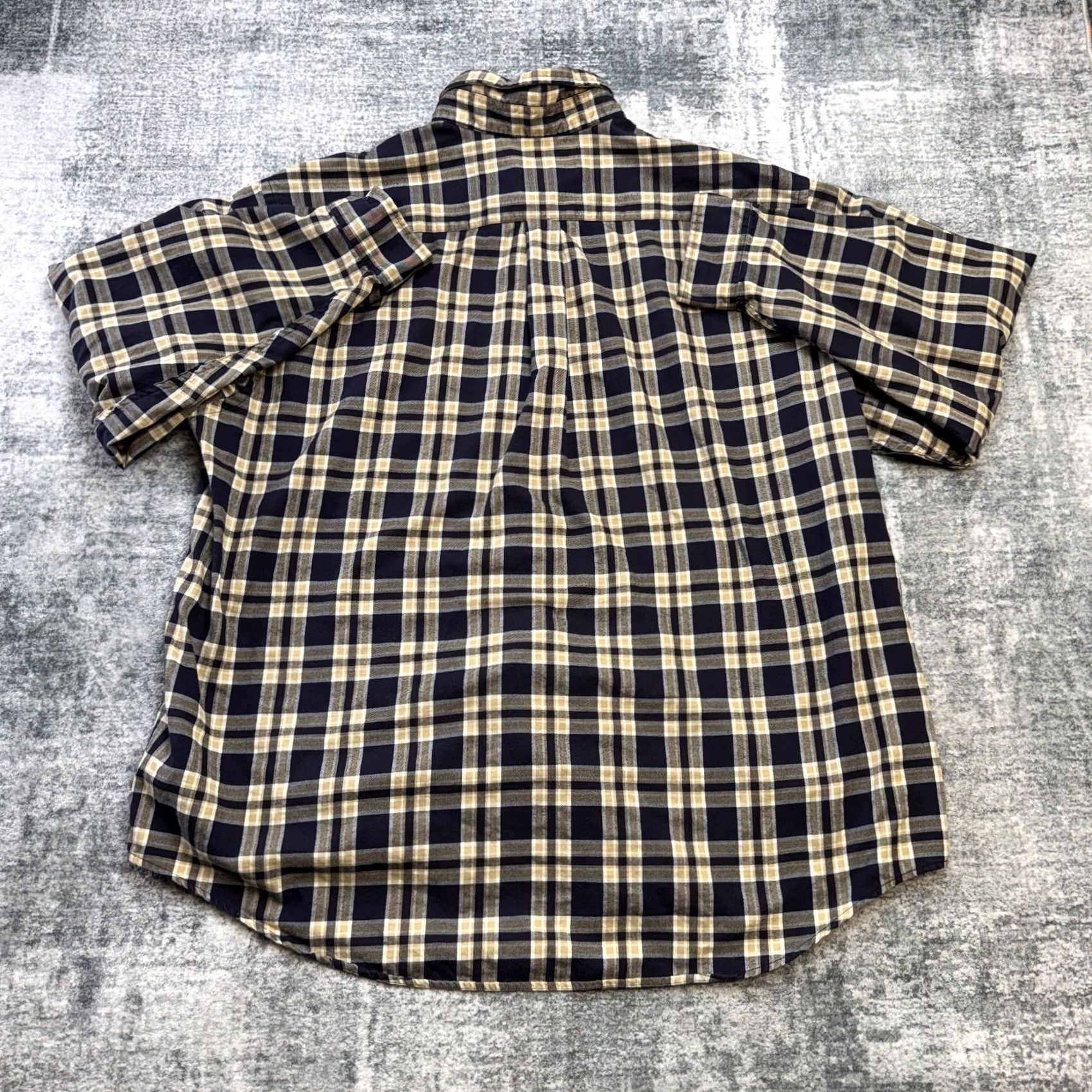 Brooks Brothers Brooks Brothers Shirt Mens 2XL Navy Beige Lightweight Flannel Cotton Button Down Size US XXL / EU 58 / 5 - 4 Thumbnail