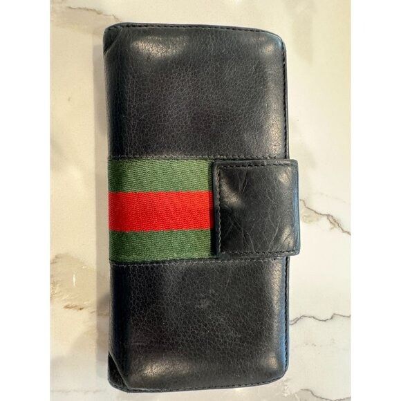 Gucci Gucci Horsebit Continental Wallet in Black Leather Size ONE SIZE - 4 Thumbnail