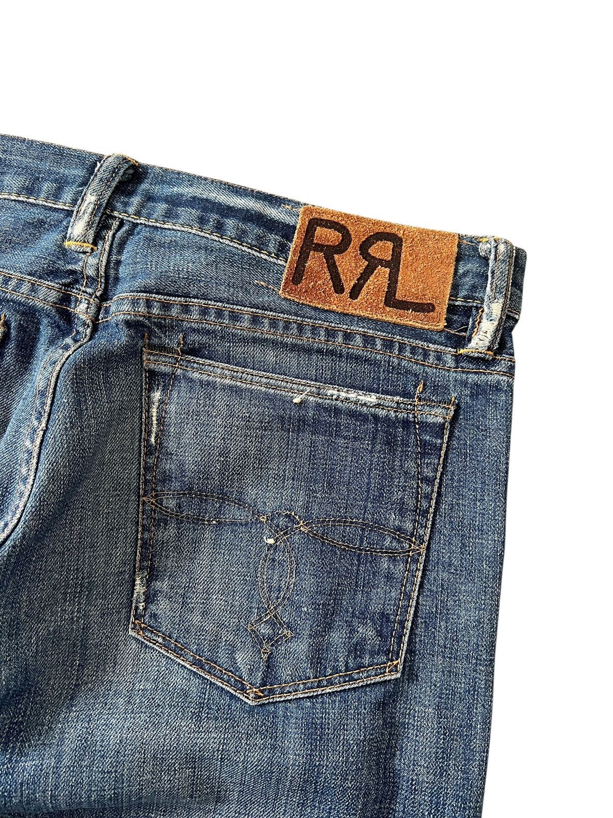 RRL Ralph Lauren Vintage RRL Slim Fit Light Bootcut Jeans Size 32" / US 10 / IT 46 - 11 Thumbnail