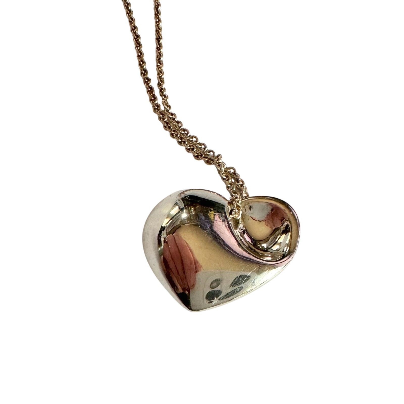 Tiffany & Co. Tiffany & Co Puffy Heart (or folded heart) Necklace - 15" Size ONE SIZE - 15 Thumbnail