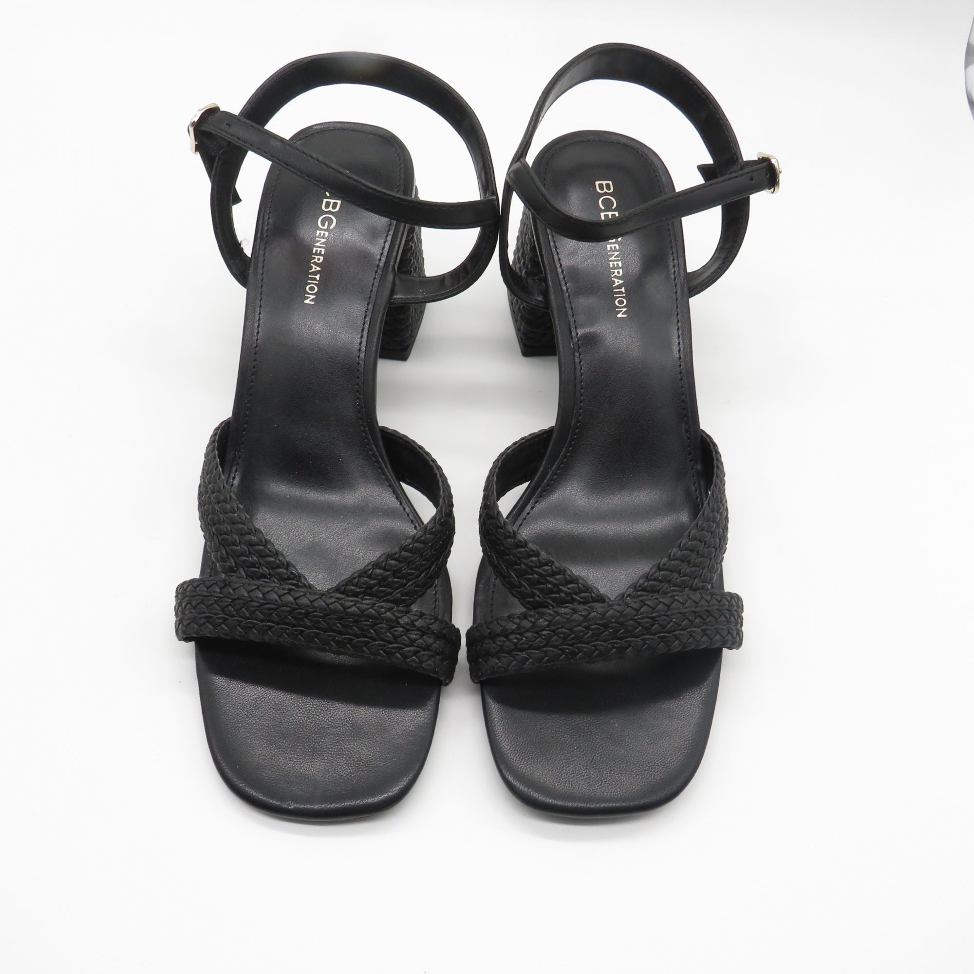 BCBGeneration BCBGeneration Black Strappy Block Heel Sandals Size 9.5 NEW Size US 9.5 / IT 39.5 - 2 Thumbnail