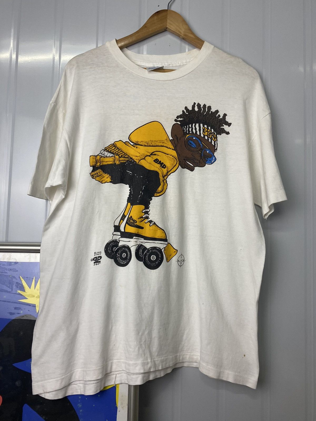 VERY RARE! Vintage 90s Skate Tees BMP Hookups Parody